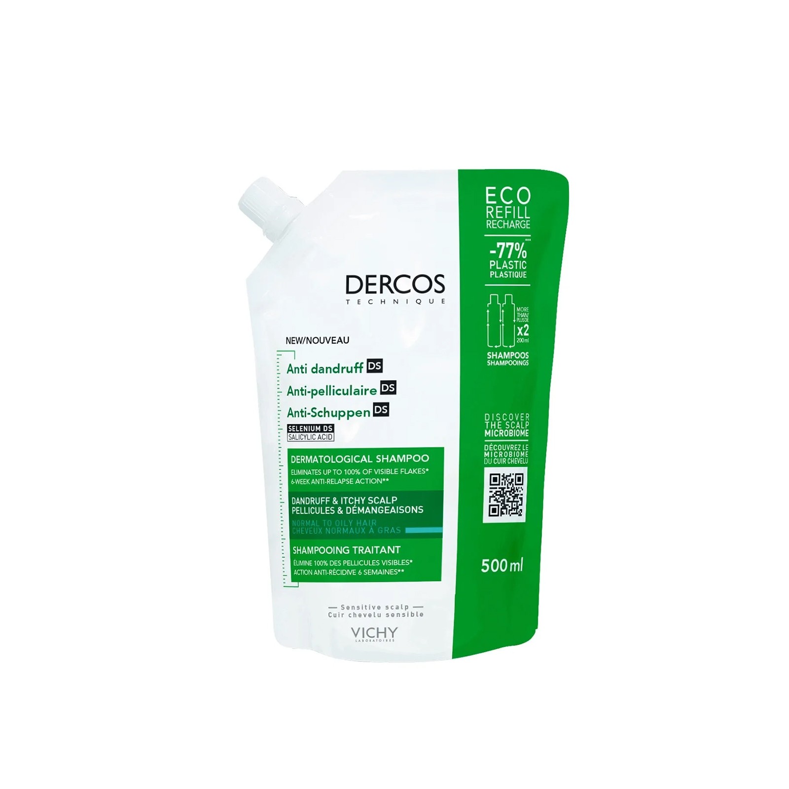 Vichy Dercos Anti Dandruff Yağlı Saç Şampuan Refill