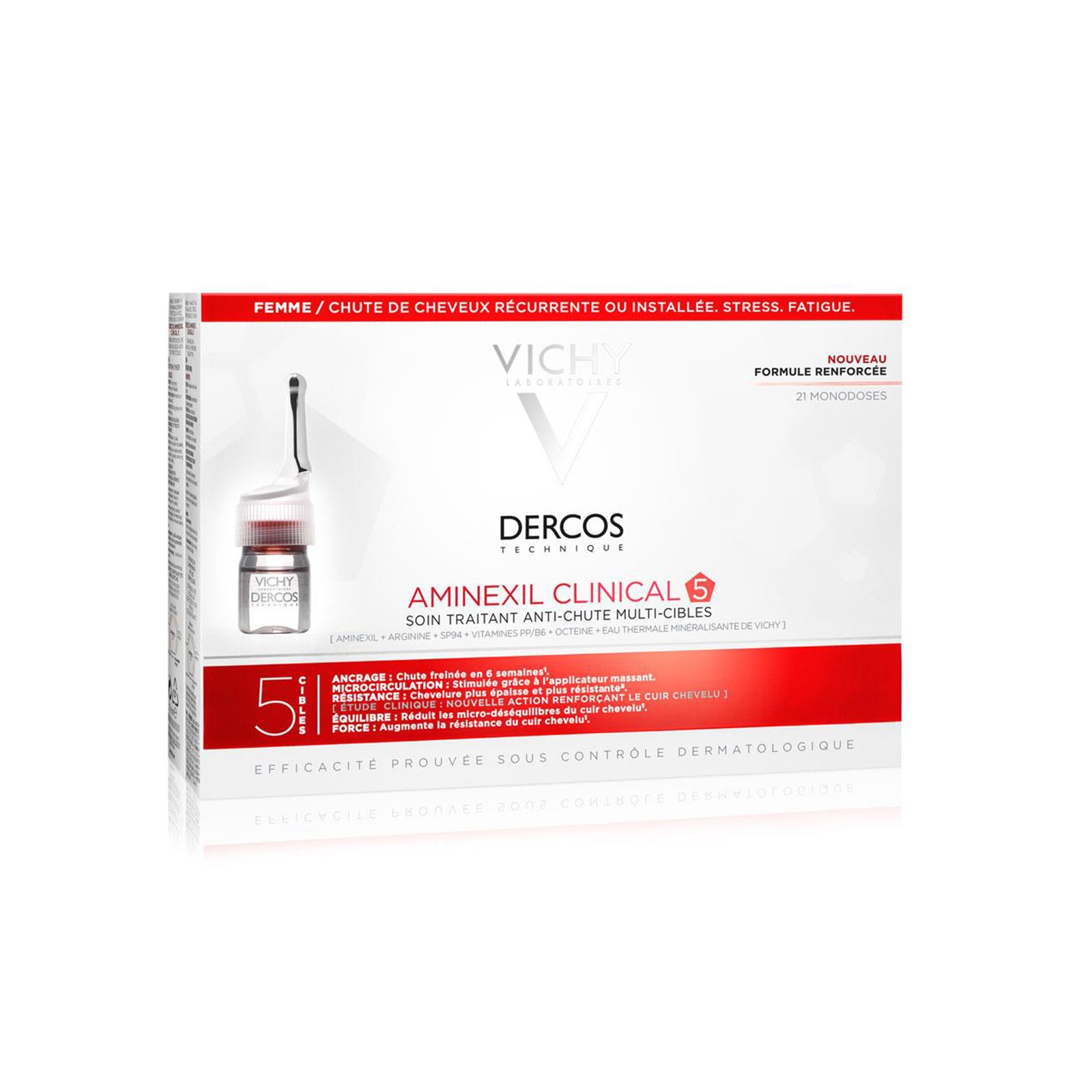 Vichy Dercos Aminexil Clinical 5 Men Dökülme Karşıtı Serum