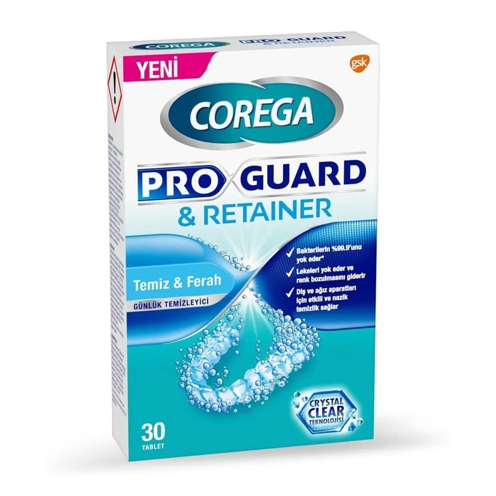 Corega Pro Guard Reatiner Temizleyici Tablet