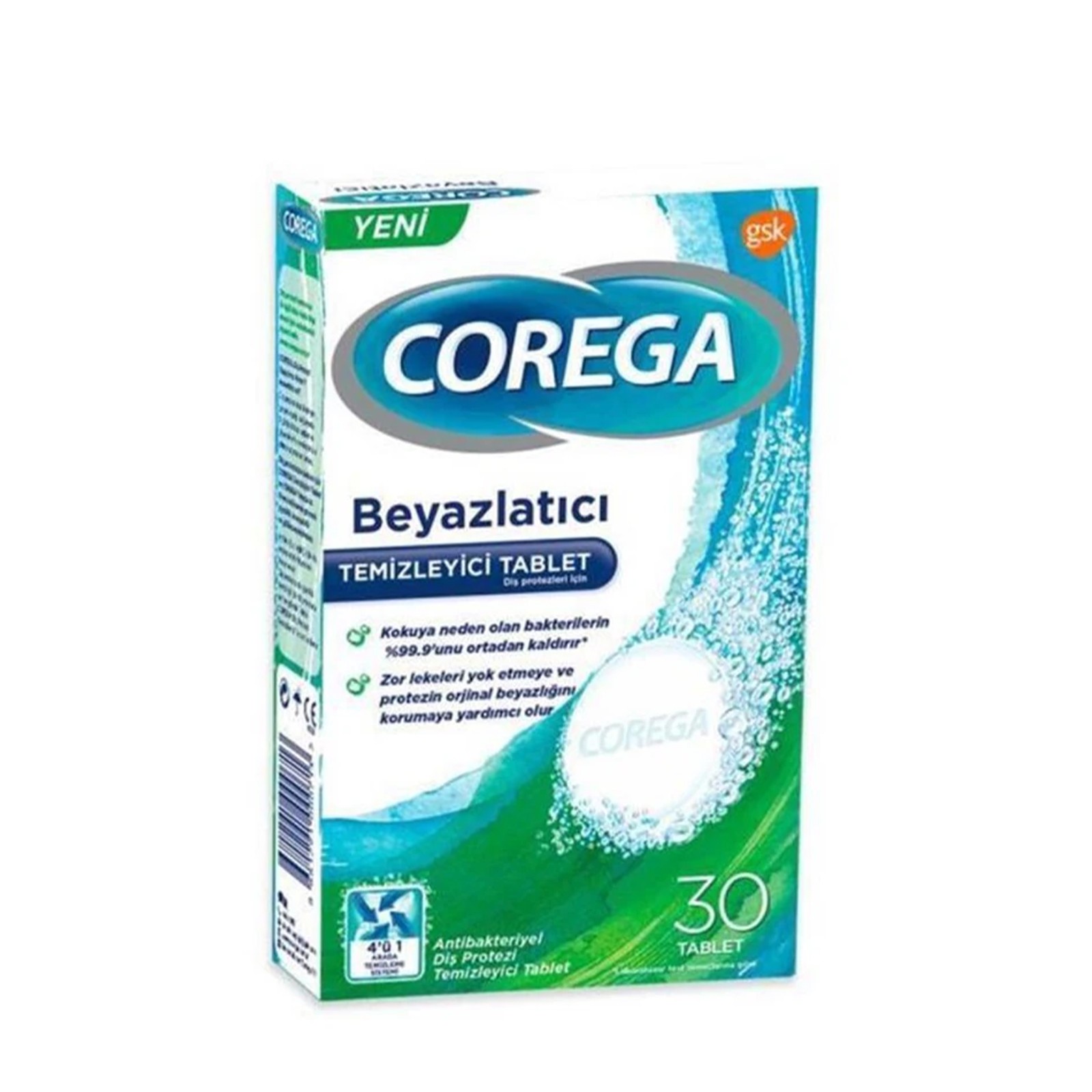 Corega Beyazlatıcı Tablet