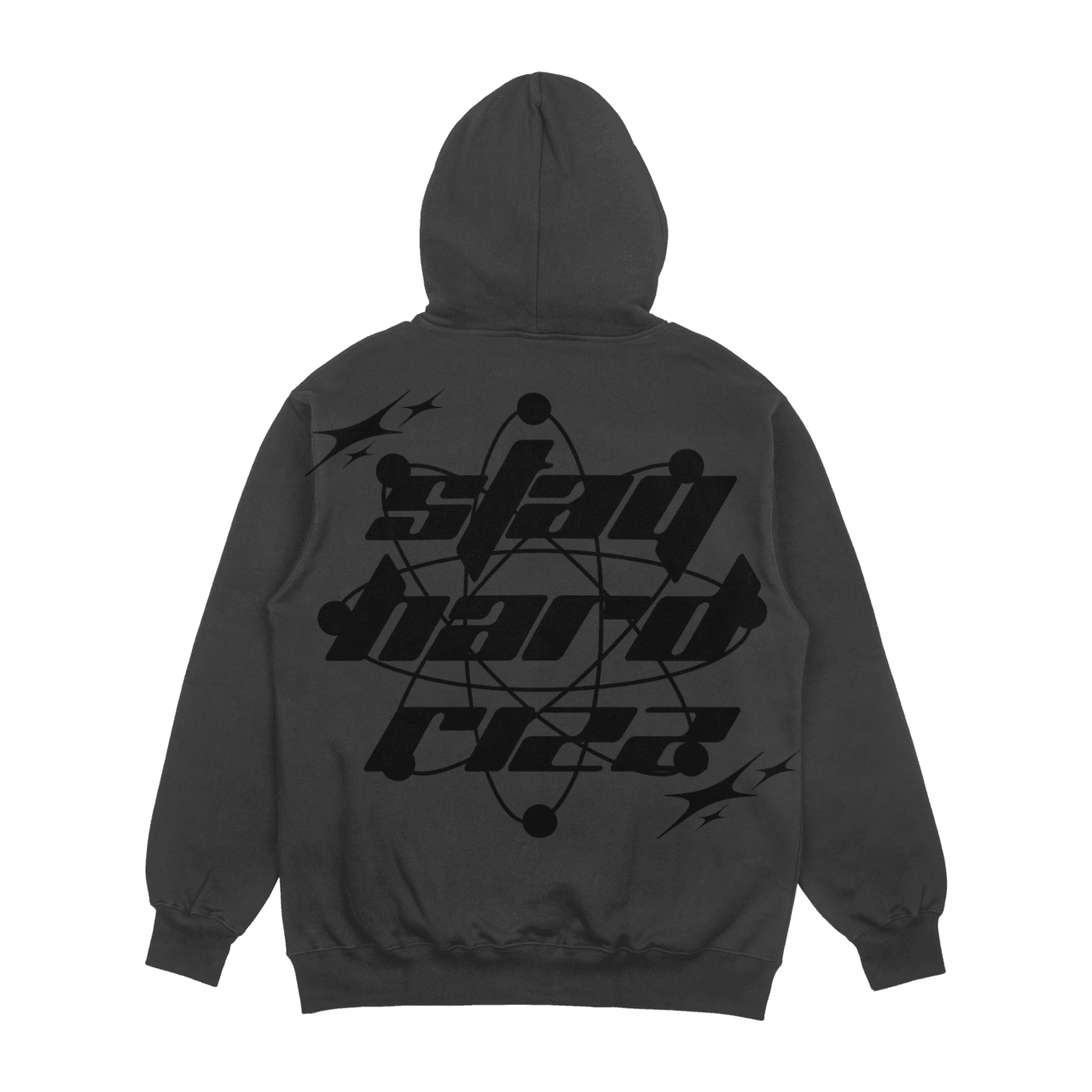 Rain Drop "PUFF Print Grey" Hoodie