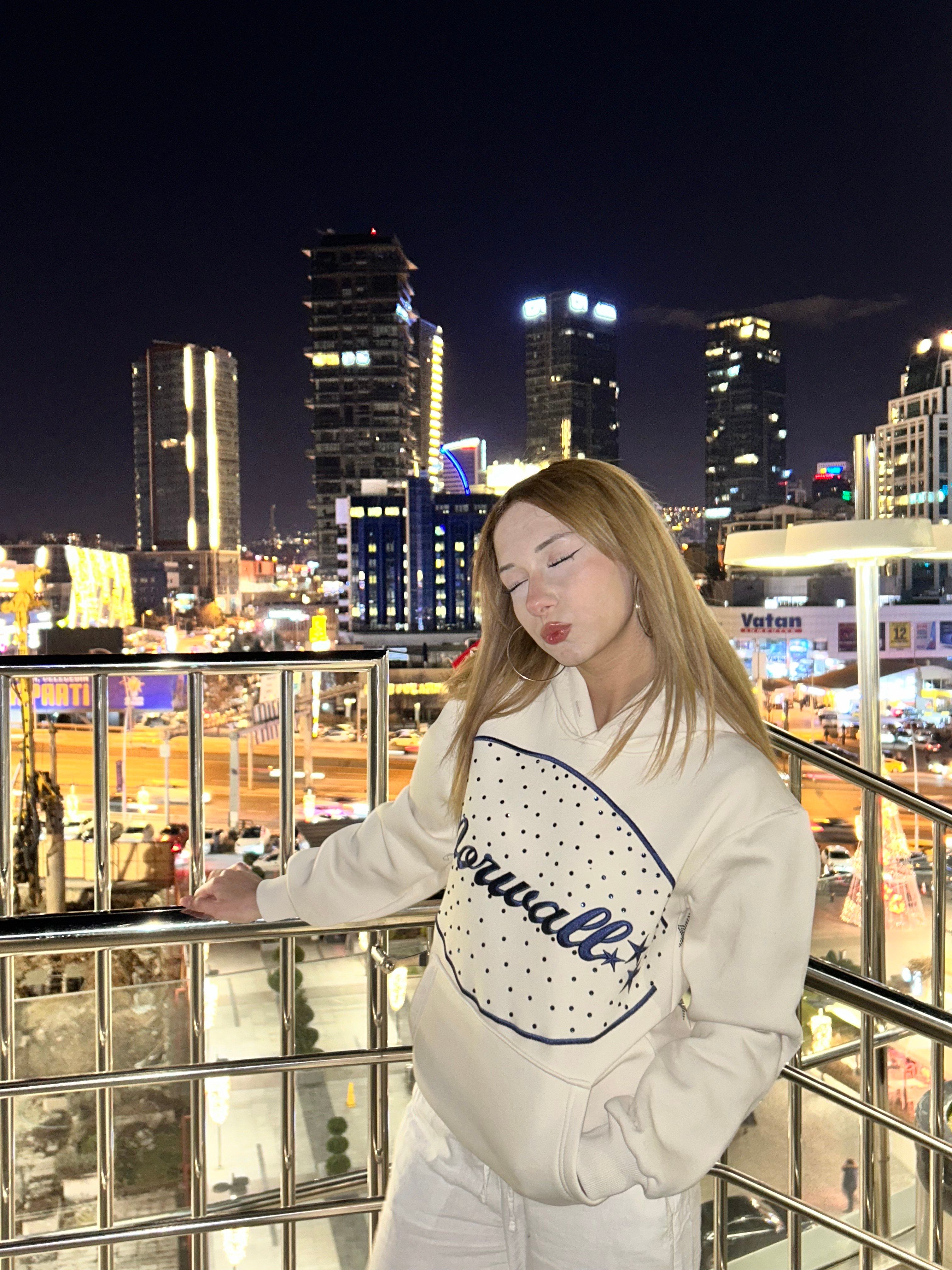 Raın Drop "Astral White" Hoodıe