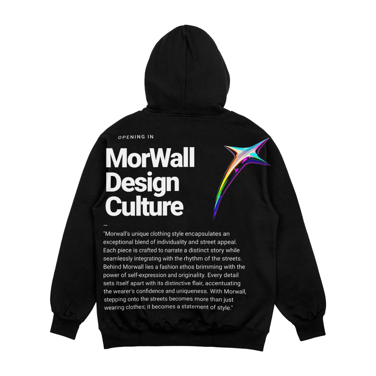 Rain Drop "Mask Black" Hoodie