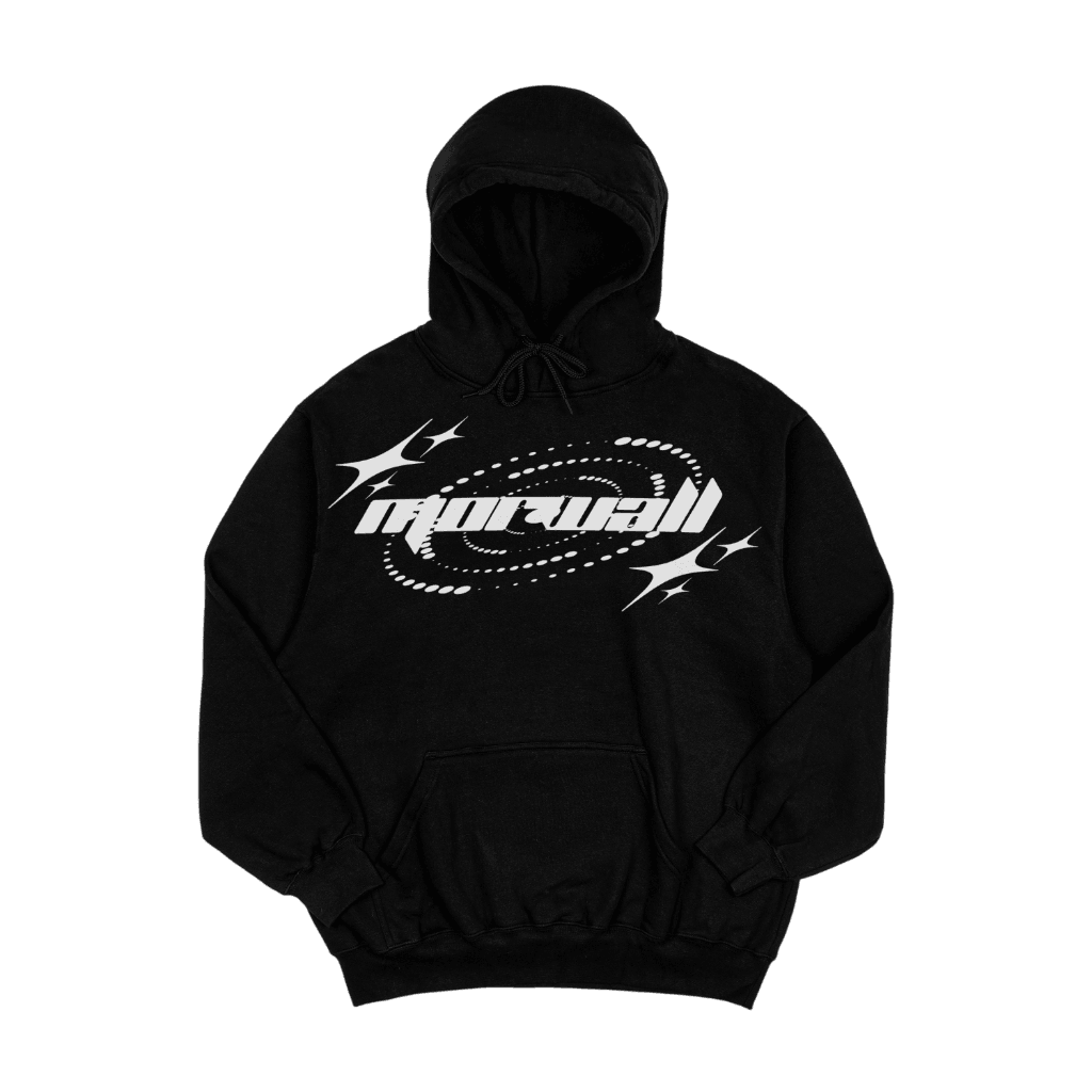 Rain Drop "PUFF Print Black" Hoodie