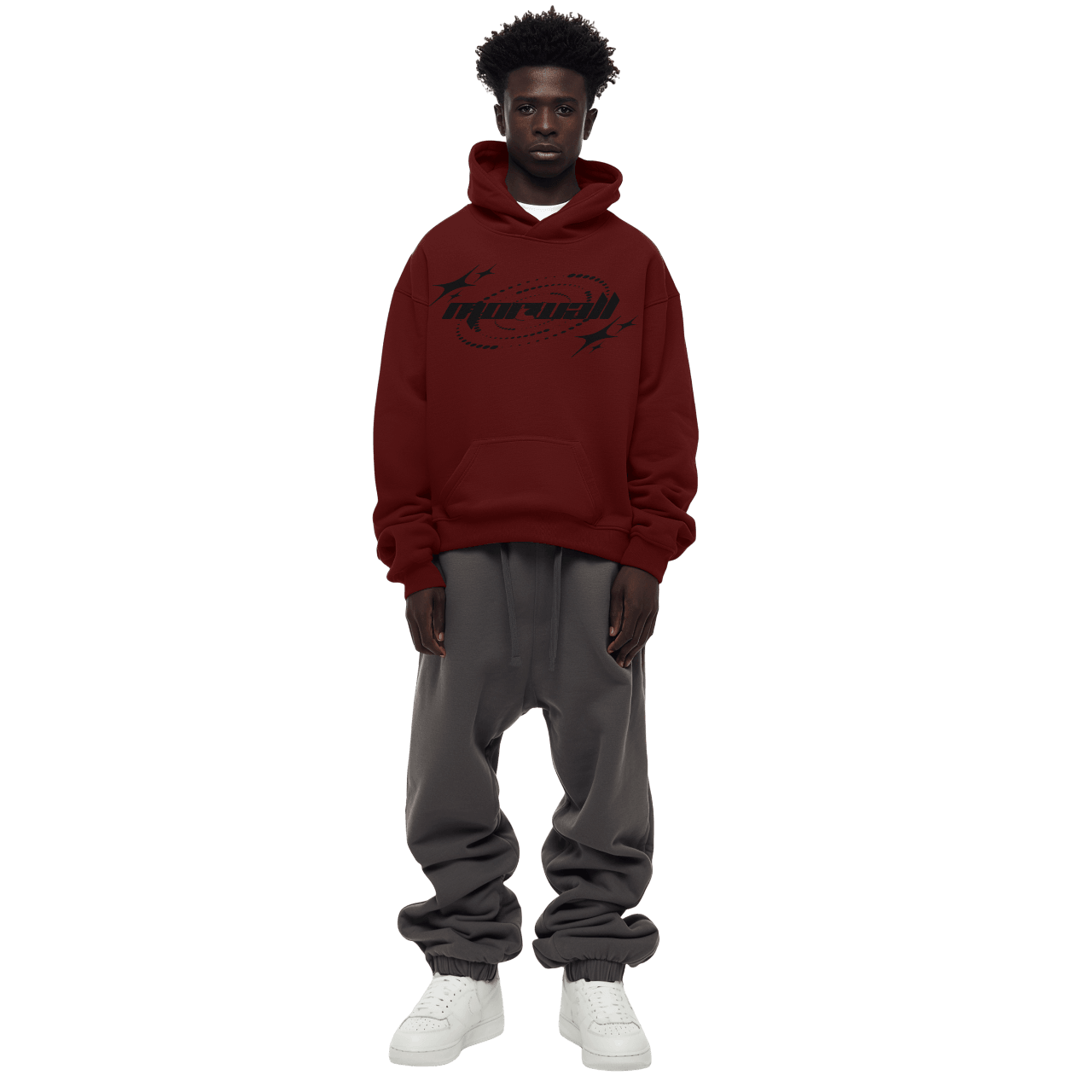 Rain Drop "PUFF Print Cherry" Hoodie