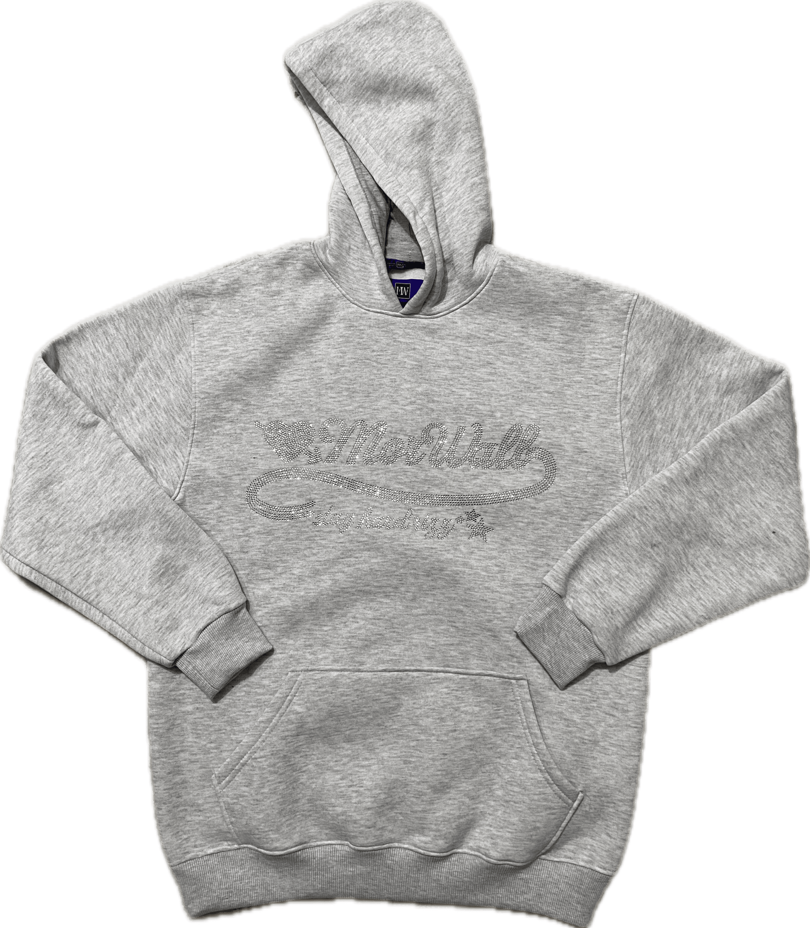 MorWall 24's RhineStone White Hoodie