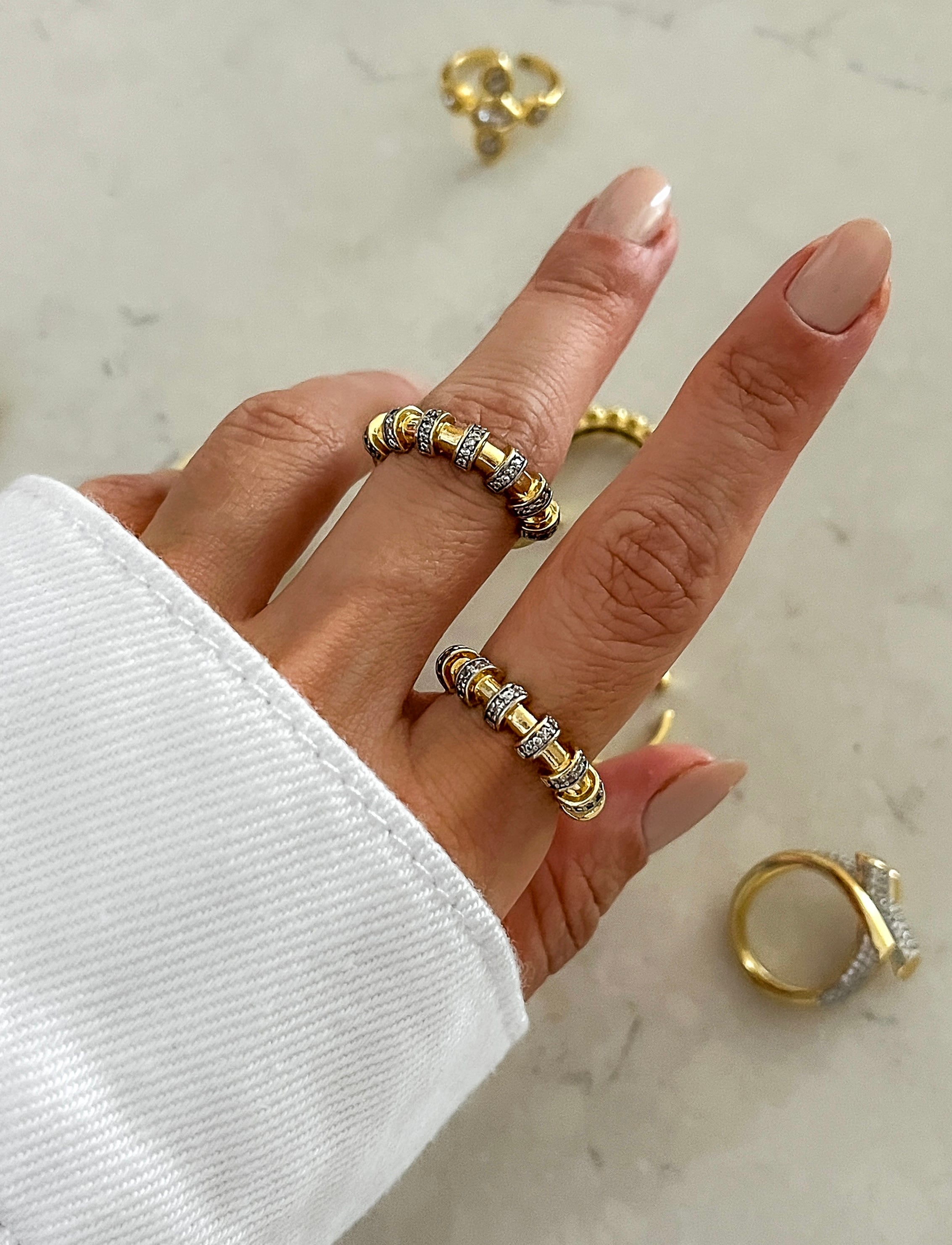 Örgü Model Yüzük 14K