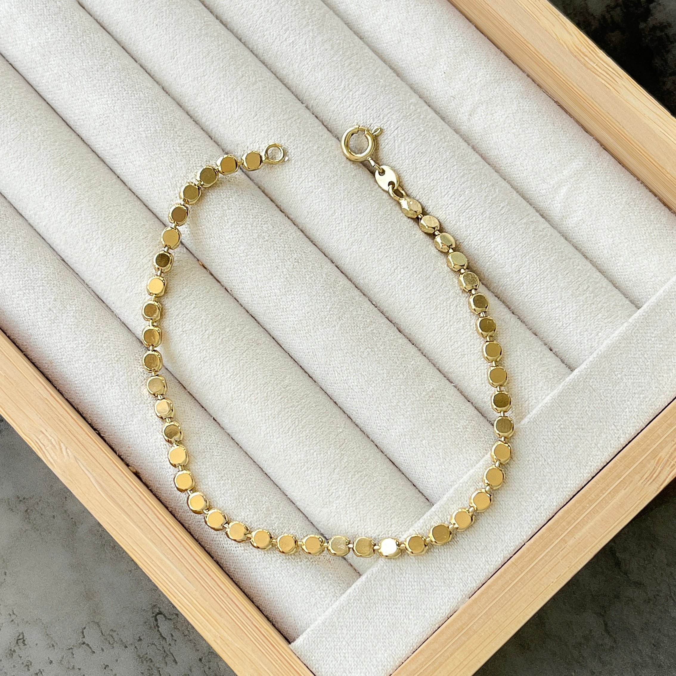 Zincir Model Bileklik Kombini- 14K