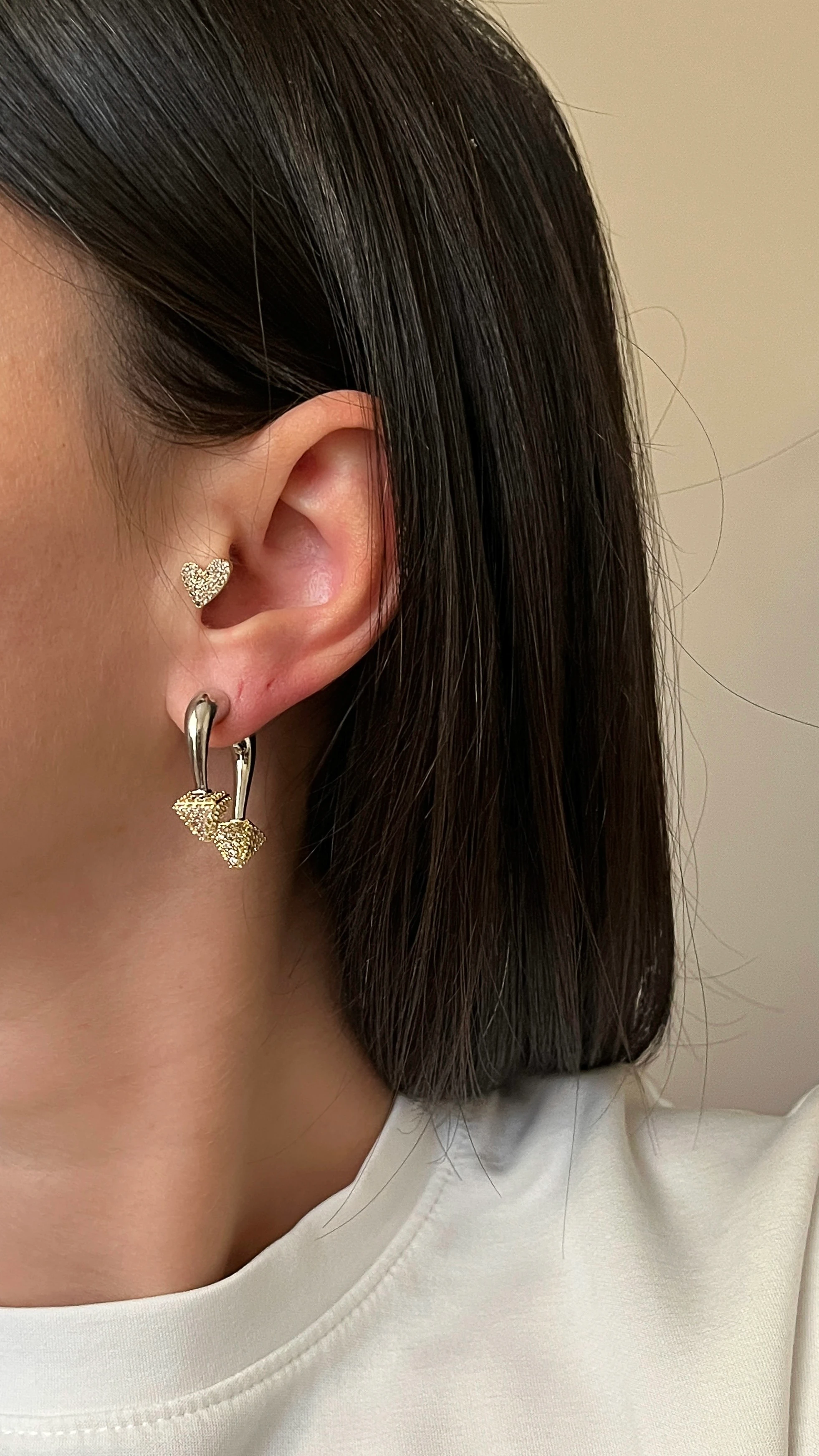 Çift Yönlü Tasarım Küpe - Model 1