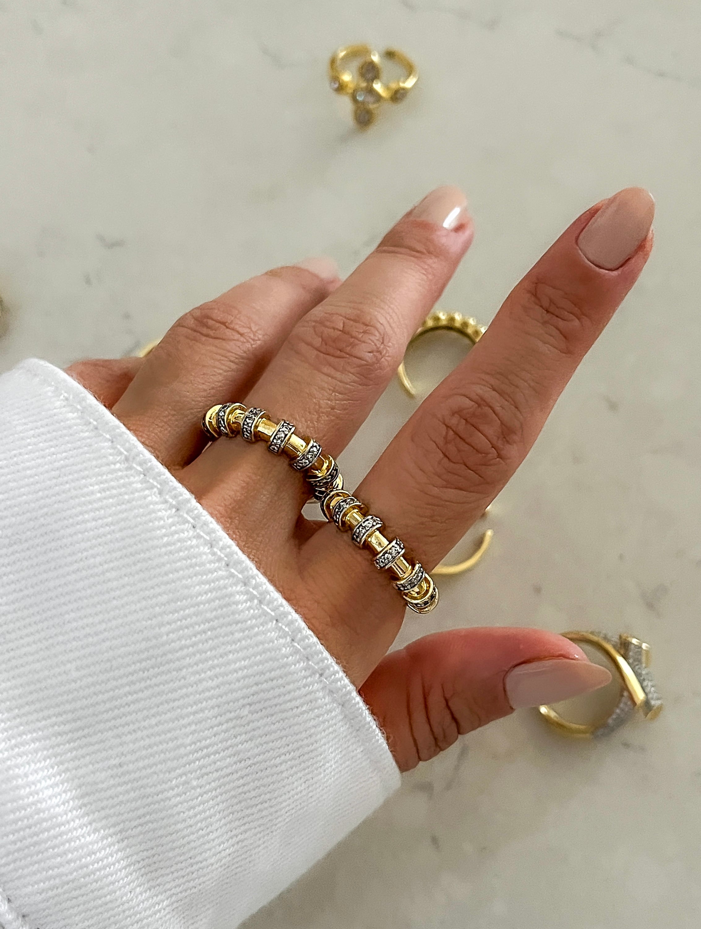 Örgü Model Yüzük 14K
