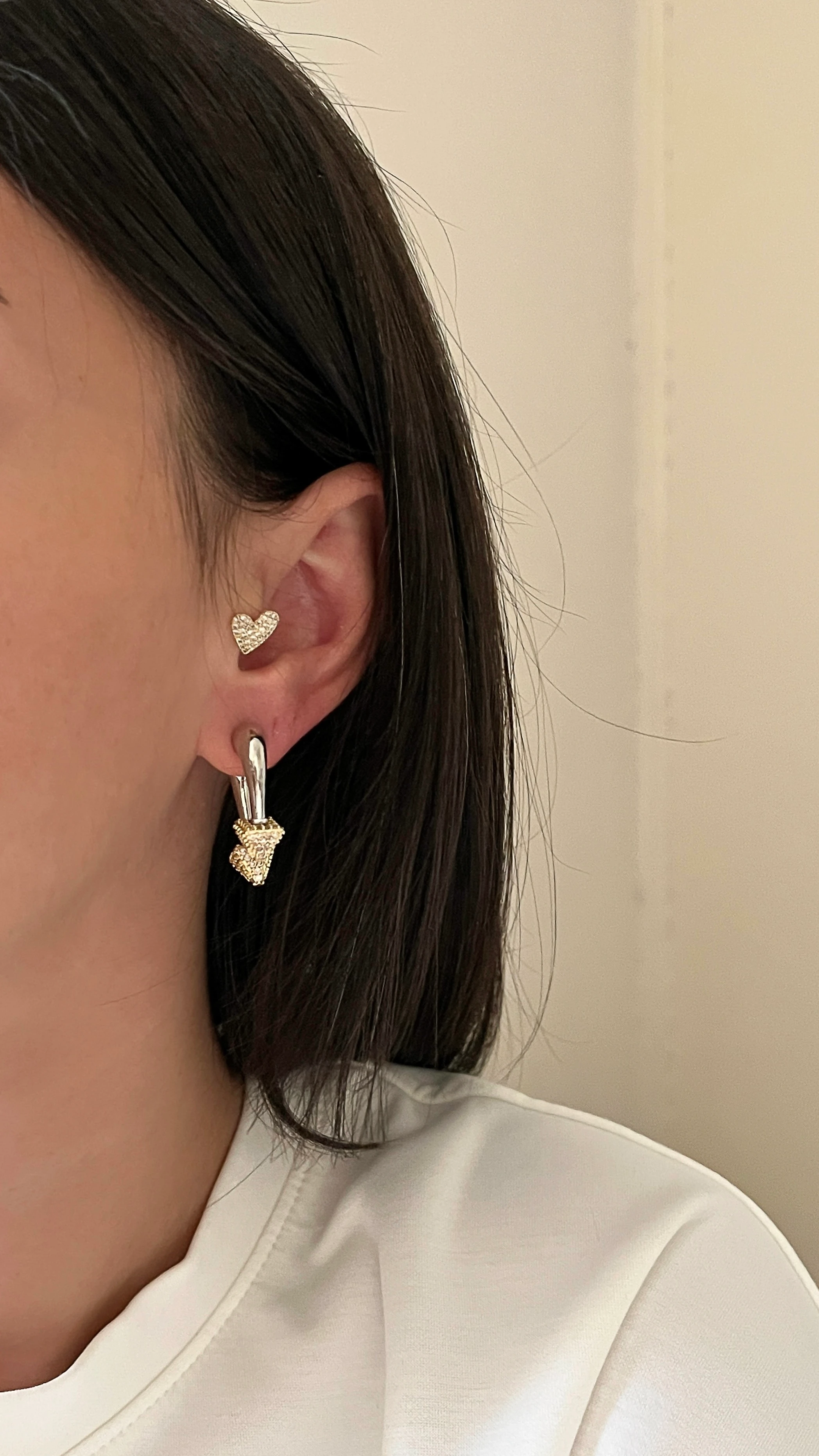 Çift Yönlü Tasarım Küpe - Model 1