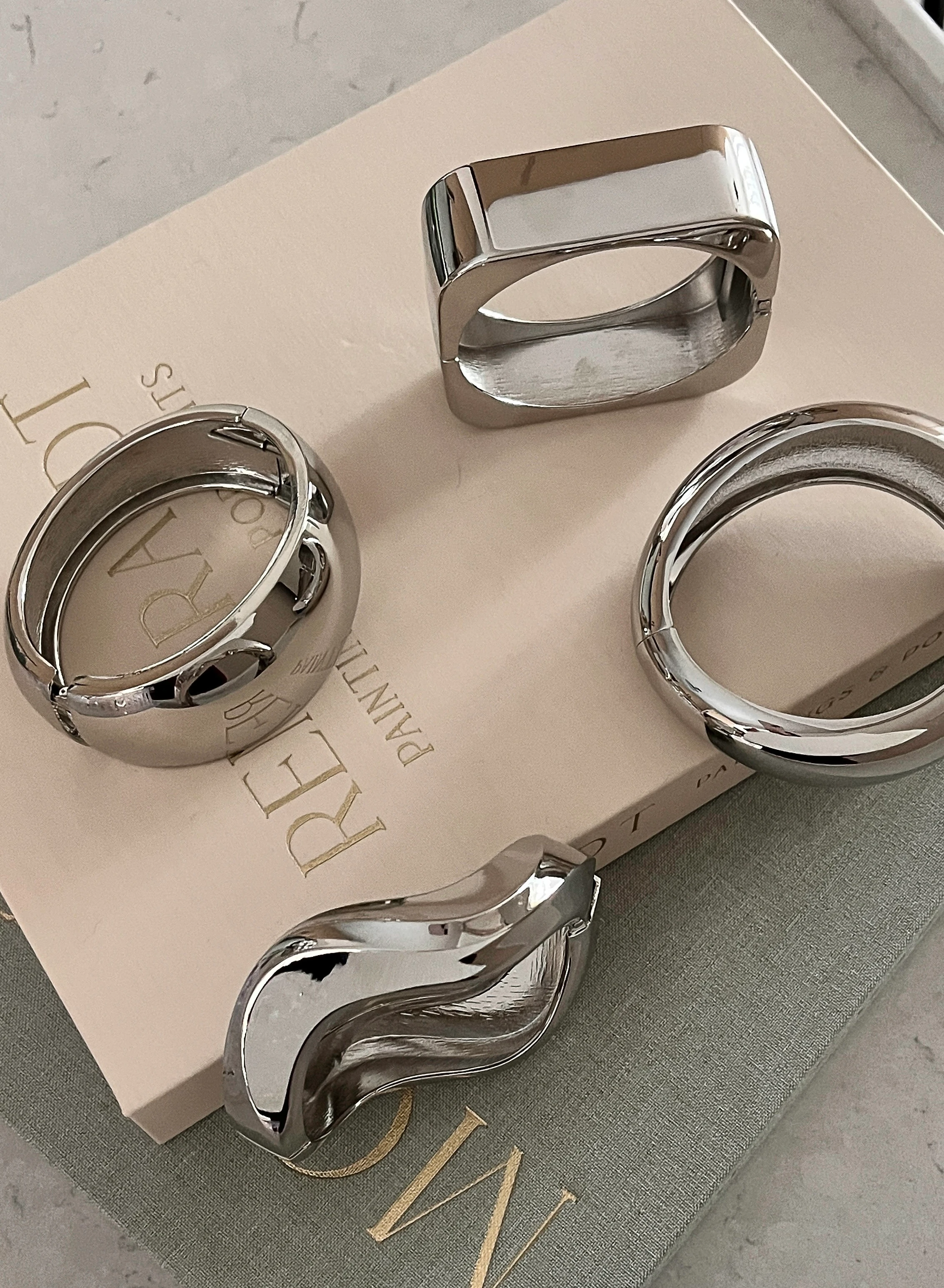 Silver Kalın Kelepçe Bileklik