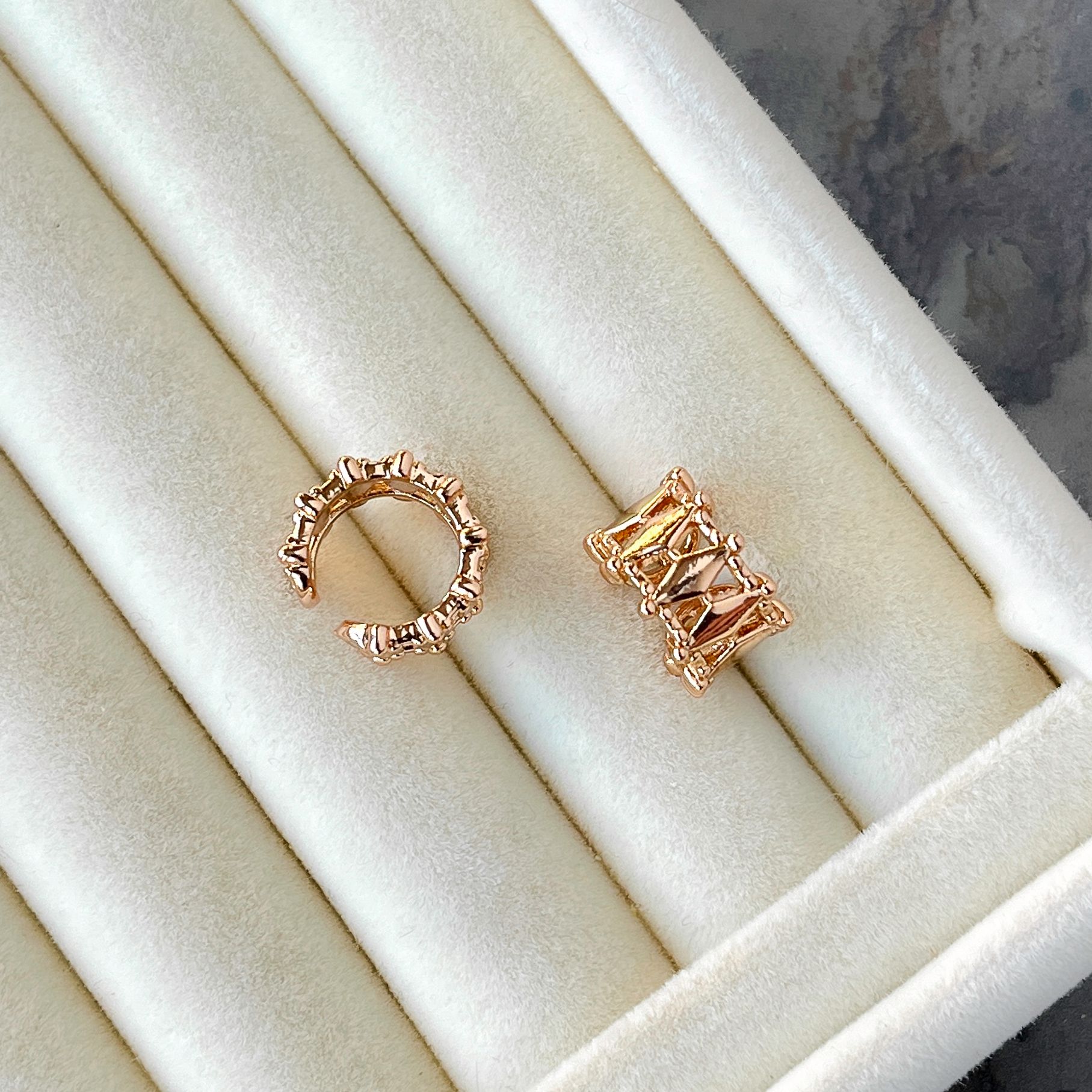 Baklava Model Earcuff (Tekli)