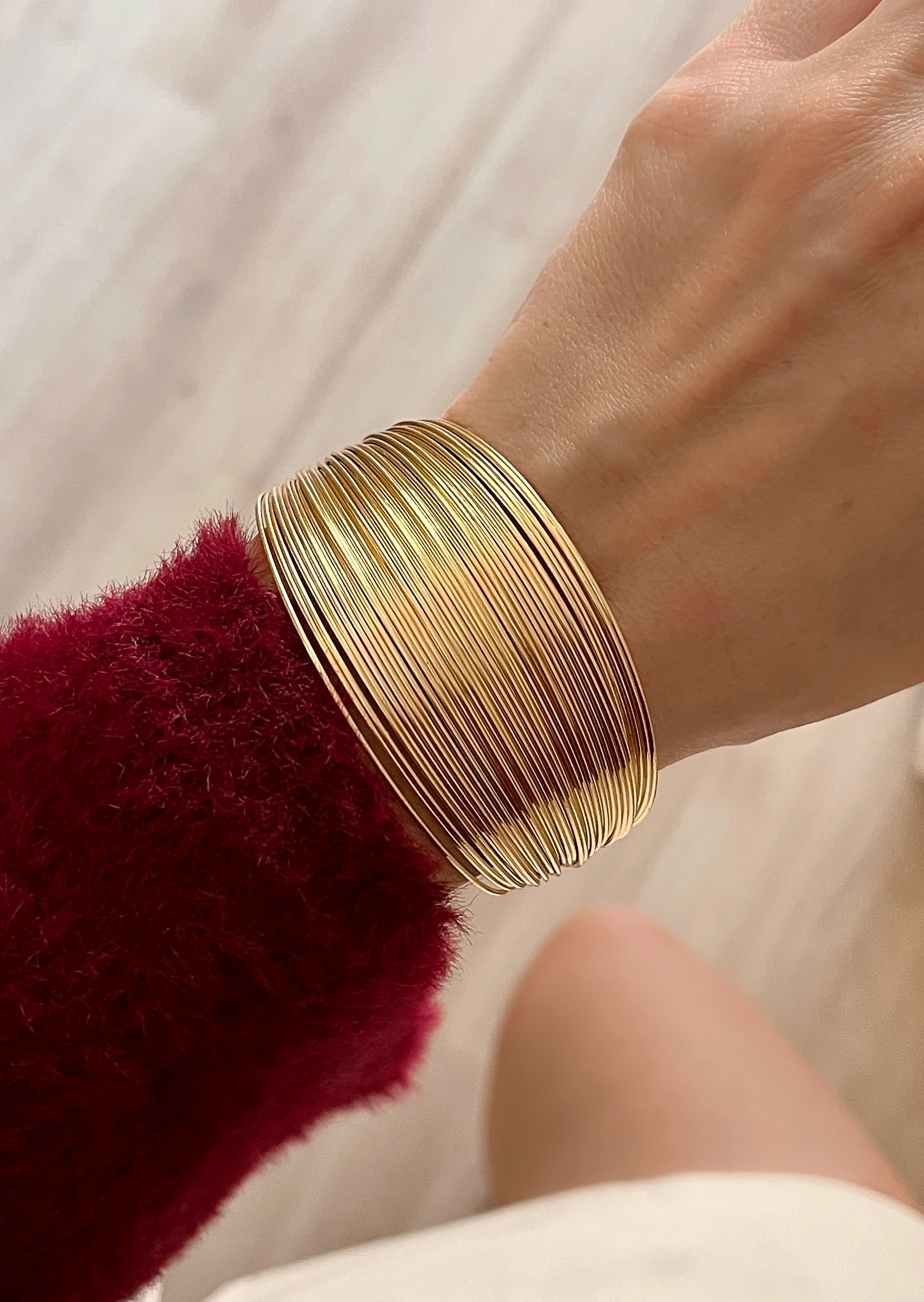 Sık Sarım Tel Bileklik