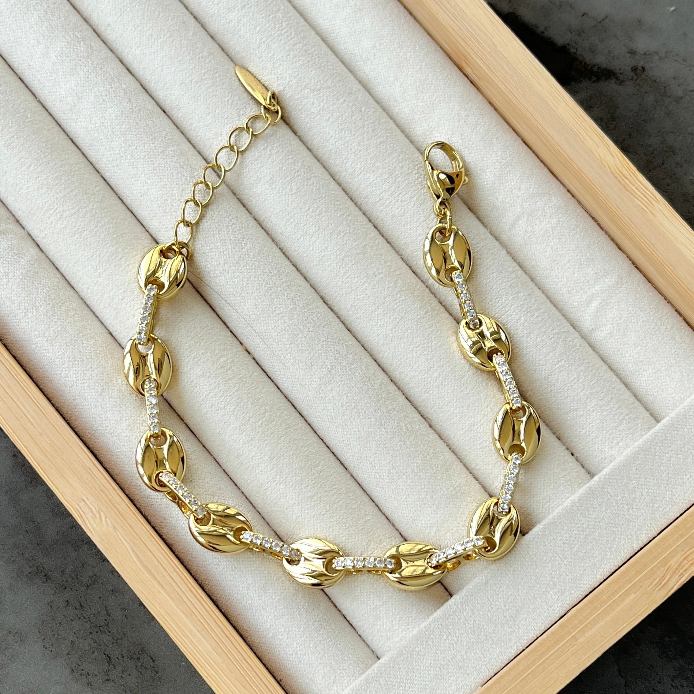 Düğme Model Bileklik - 14k