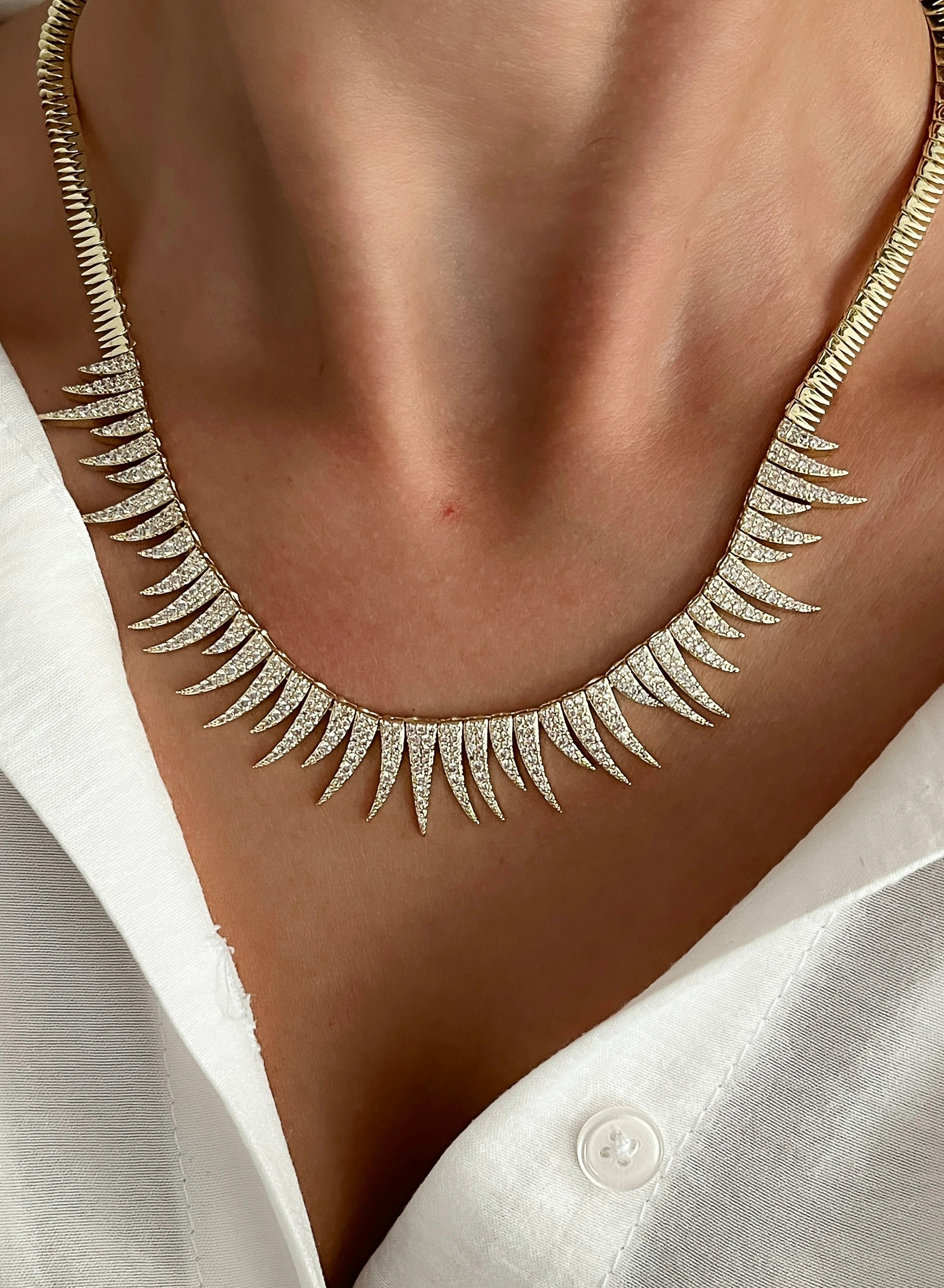 Diken Model Kolye 14K