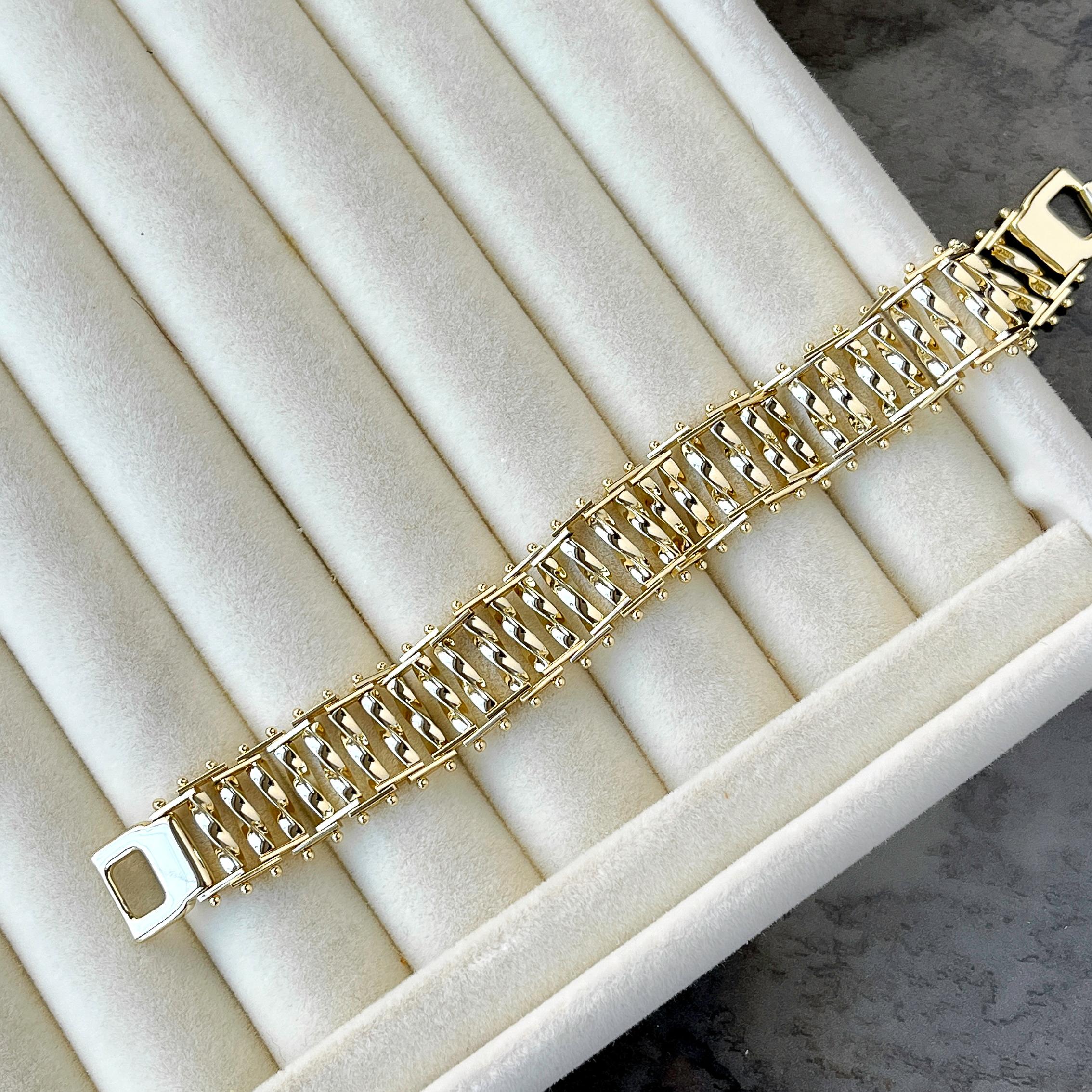 Hasır Model Bileklik - 14K