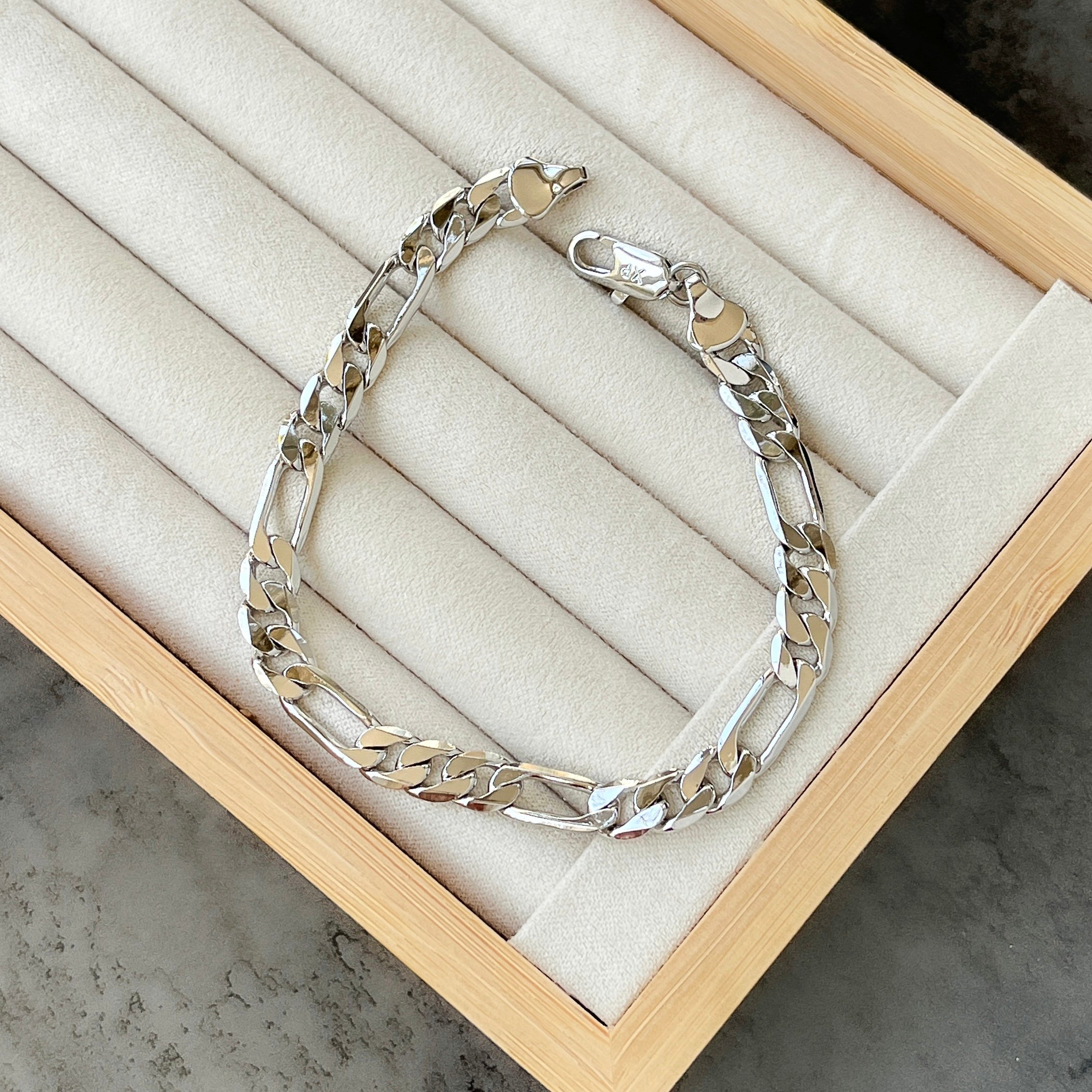 Zincir Bileklik - 14K - Silver