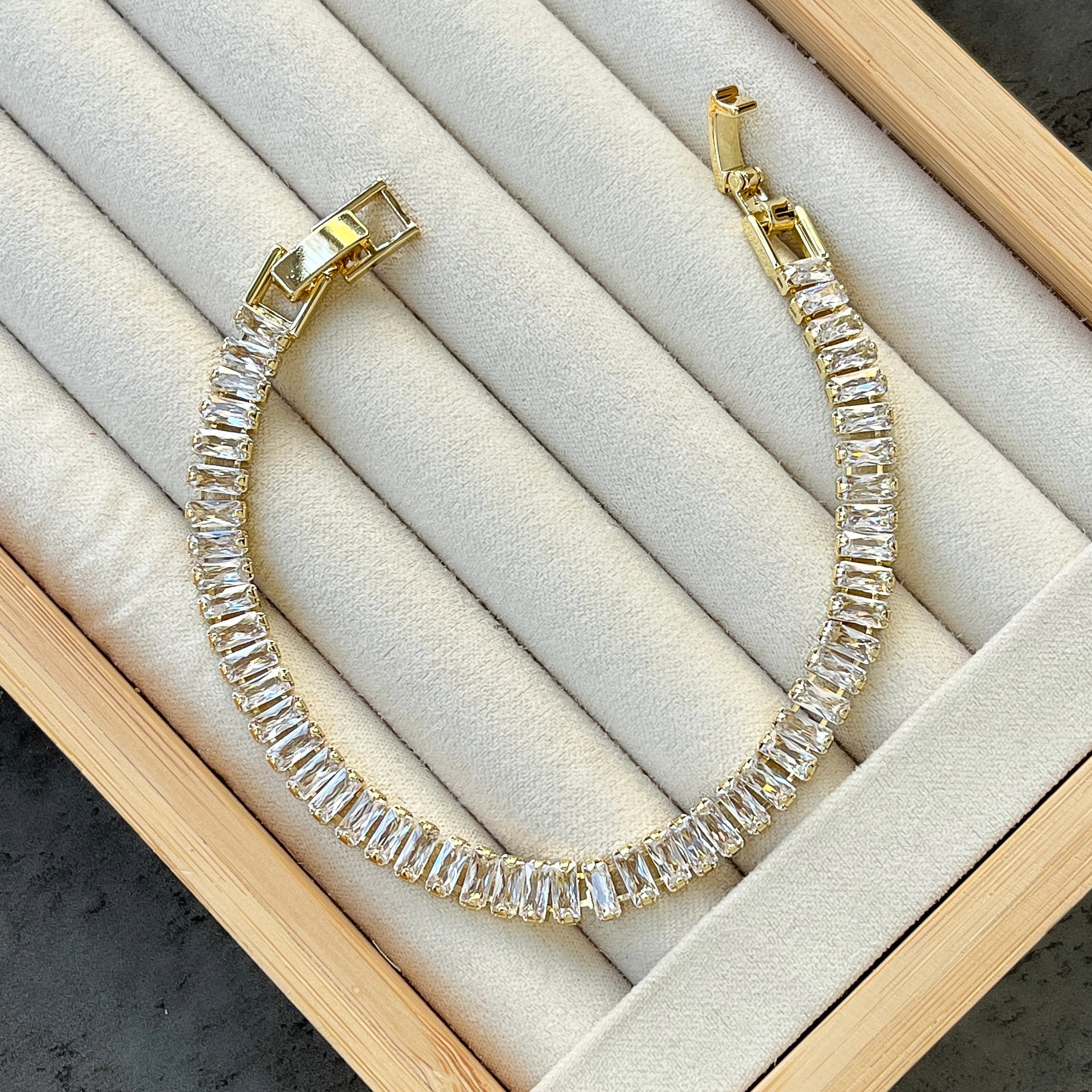 Su Yolu Baget Bileklik - Gold - 14K