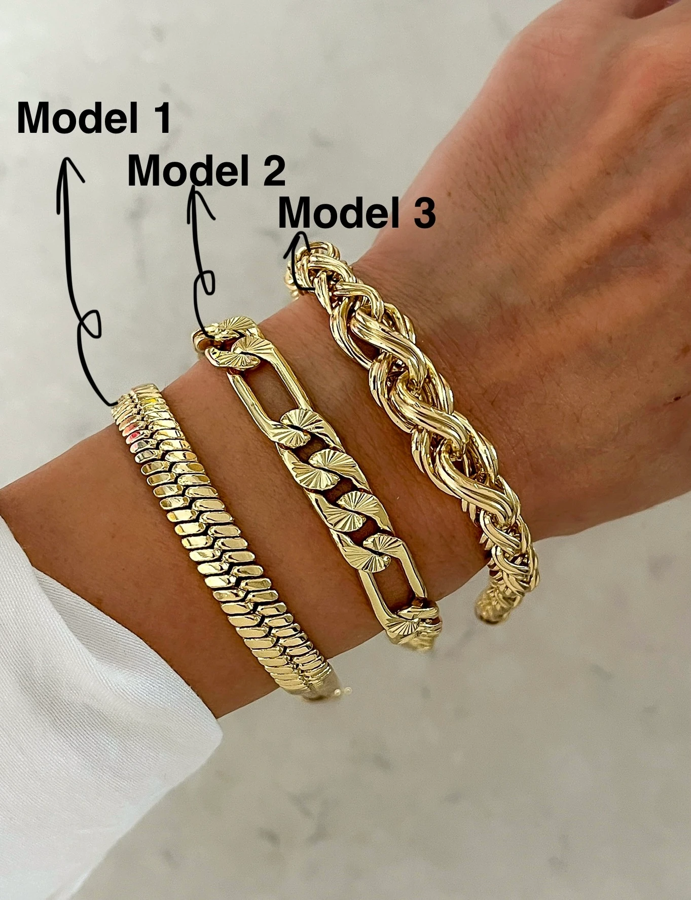 Kalın Bileklik Modelleri - 14K