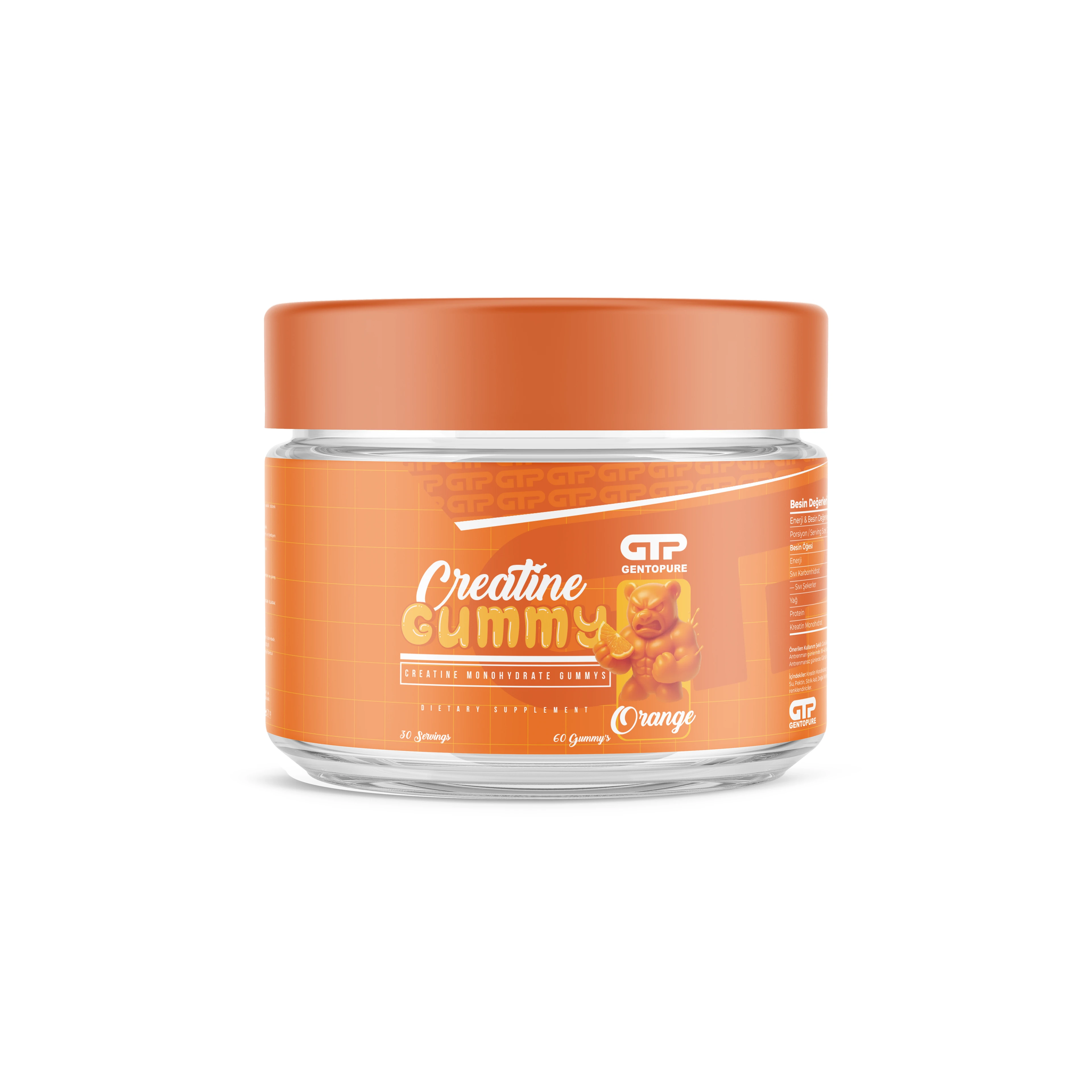 Gentopure Power Creatine Gummy – (Portakal Aromalı)