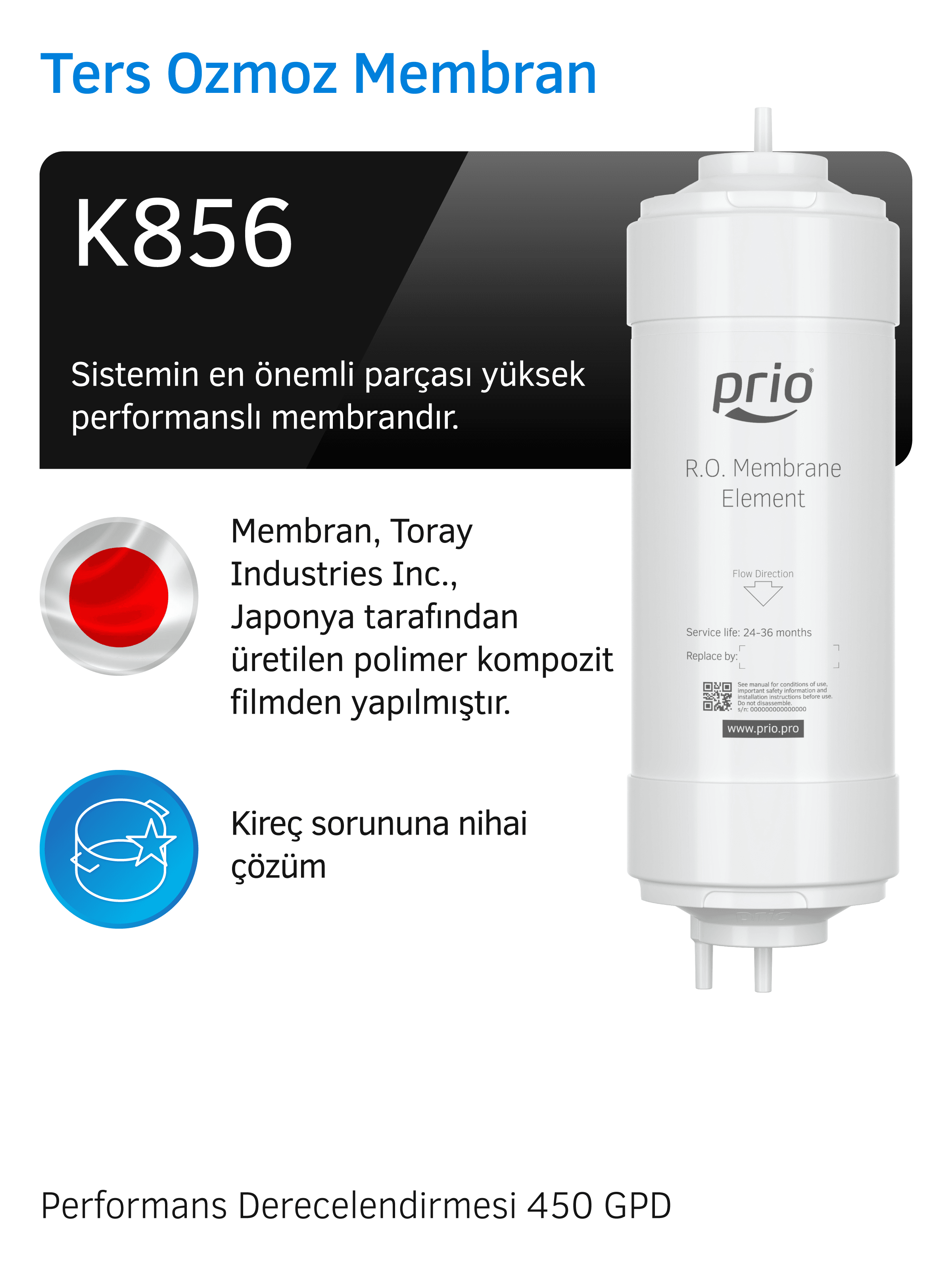 Prio MOD600 Tanksız Direkt Akışlı Pompalı Su Arıtma Cihazı