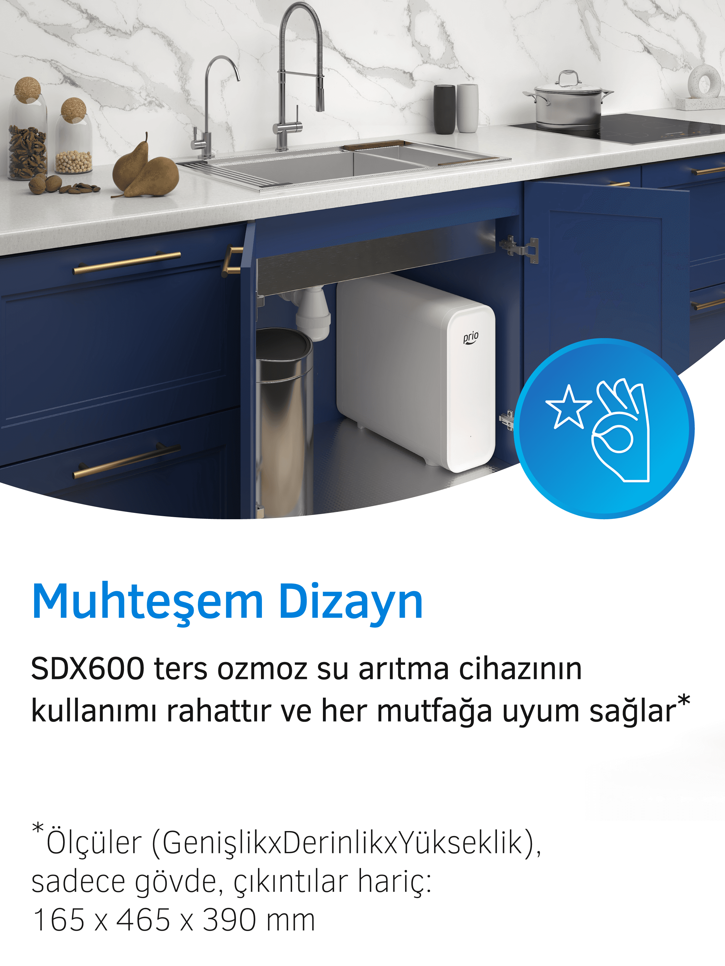 Prio SDX600 Tanksız Direkt Akışlı Pompalı Su Arıtma Cihazı
