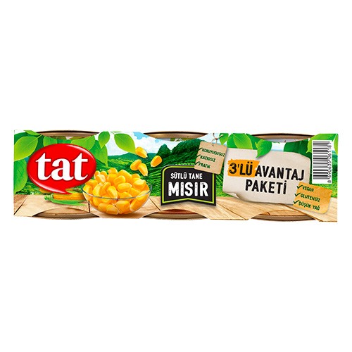 Tat Mısır 3'lü Avantaj Paket 3x210 Gr