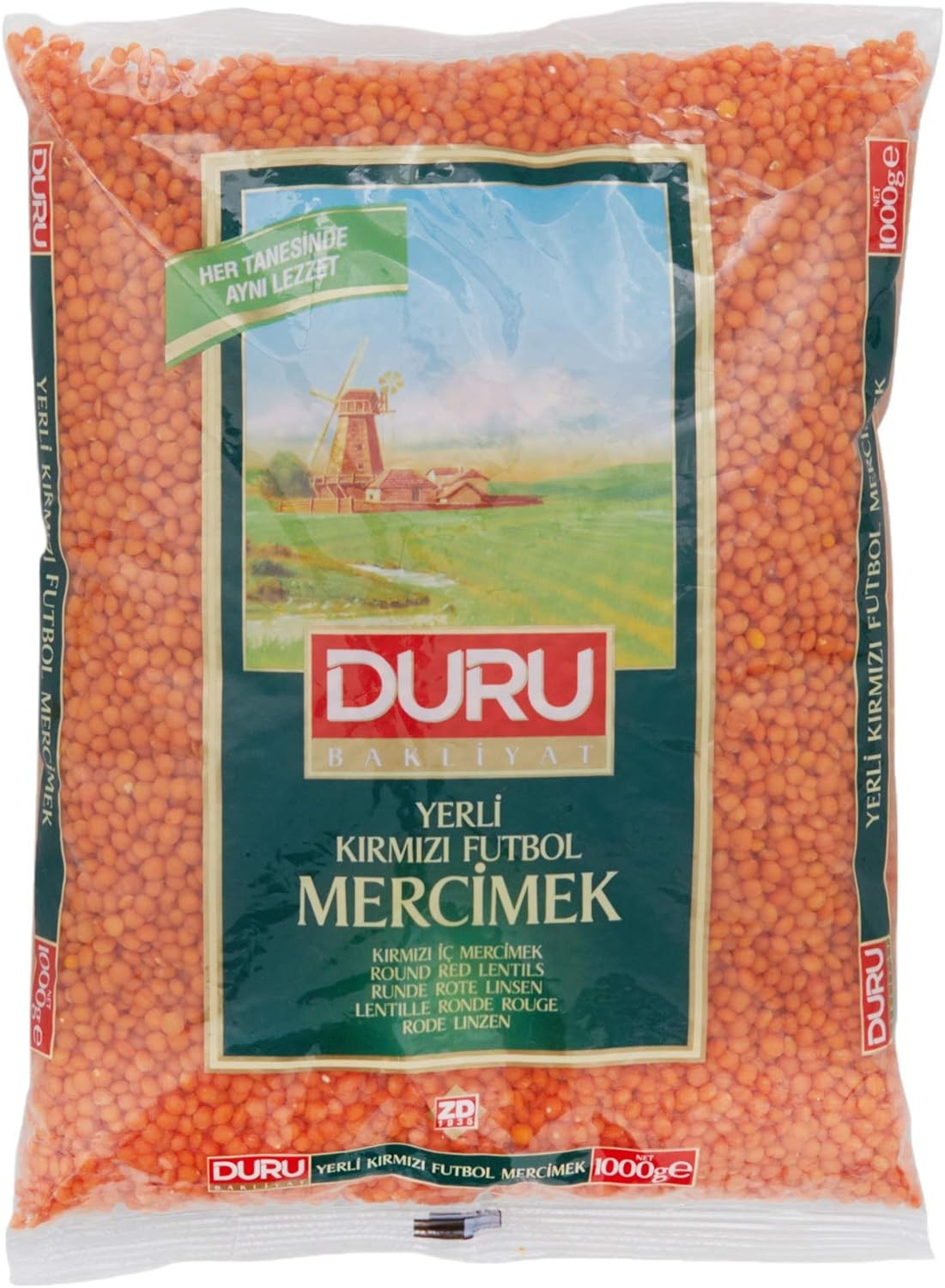 Duru Kırmızı Mercimek 1 Kg