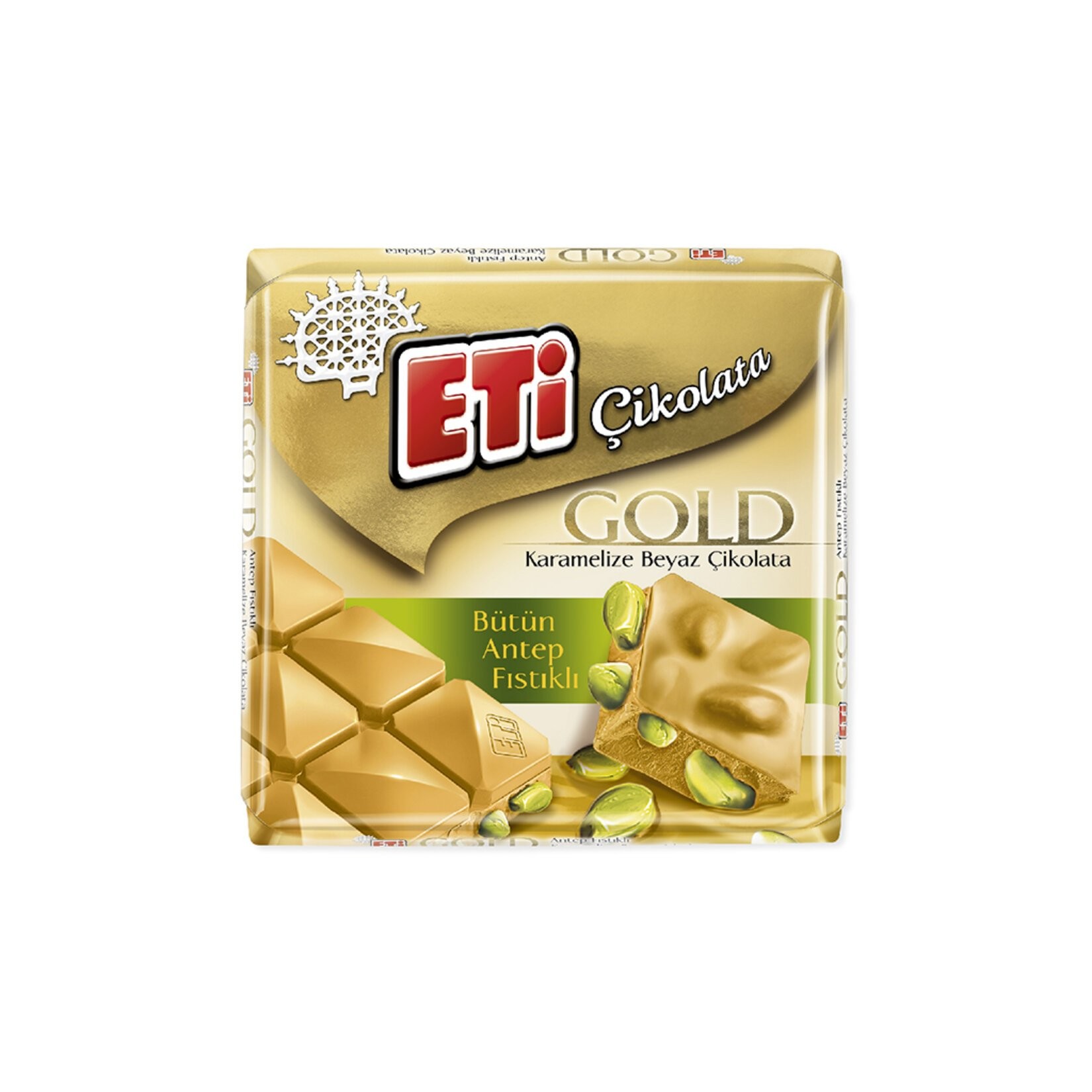 Eti Çikolata Gold Antep Fıstıklı 60 Gr