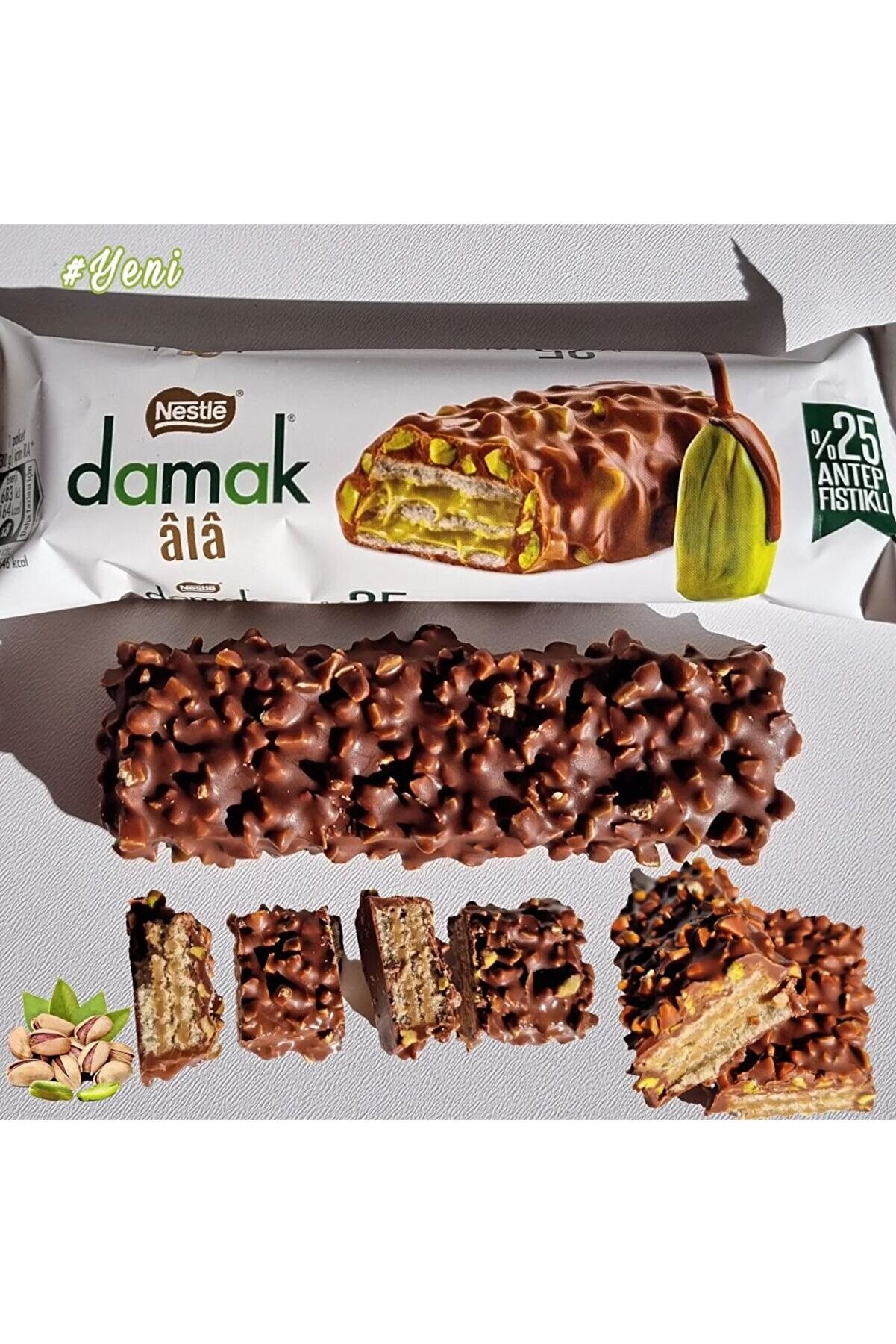 Nestle Damak Ala Gofret Antep Fıstıklı 30 Gr