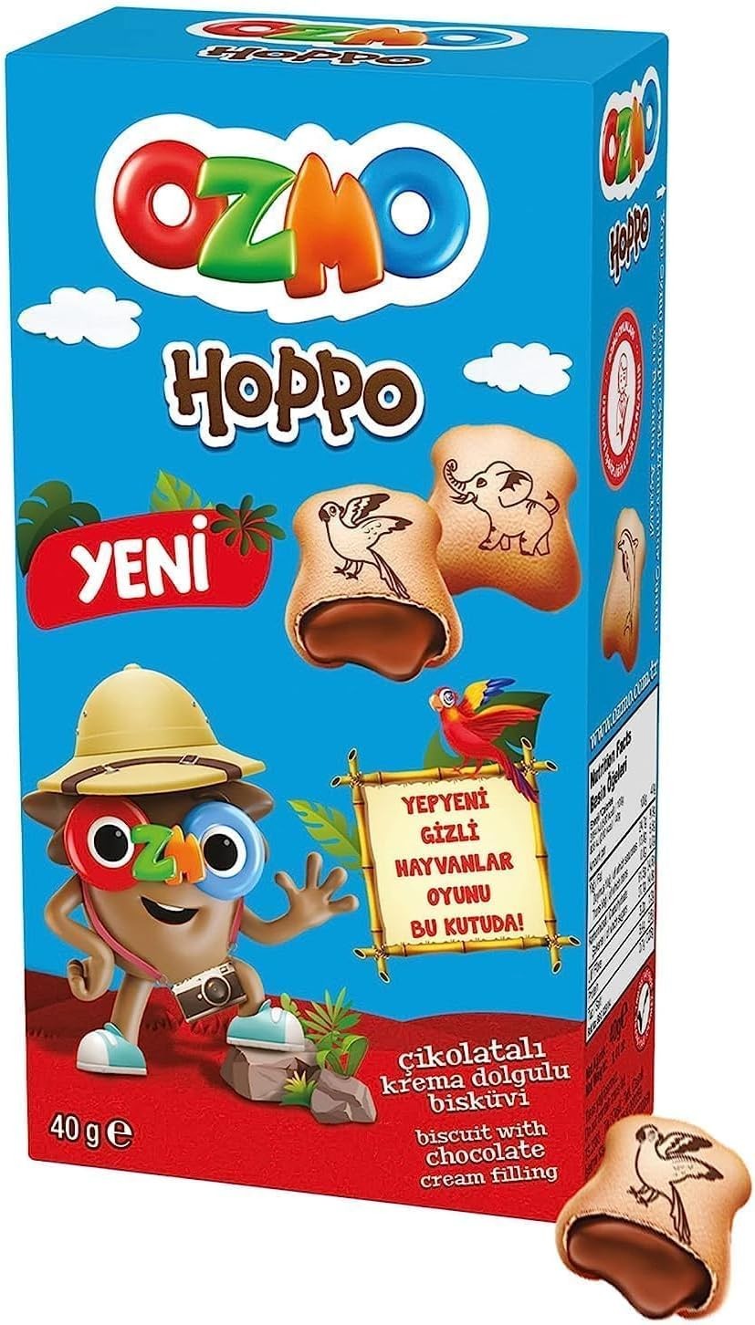 Ozmo Hoppo Çikolatalı Krema Dolgulu Bisküvi 40 Gr