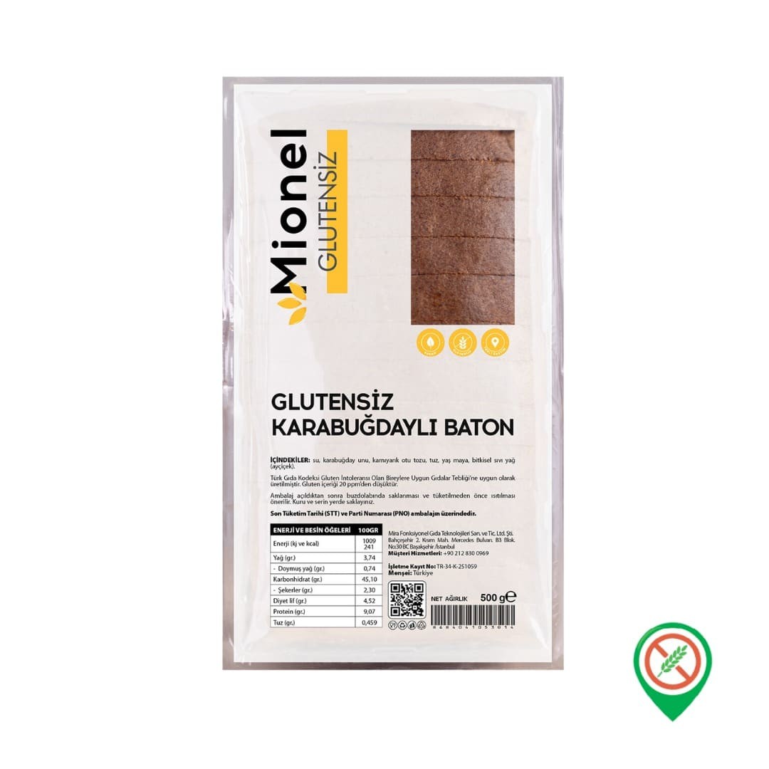 Mionel Glutensiz Karabuğdaylı Baton 500 Gr