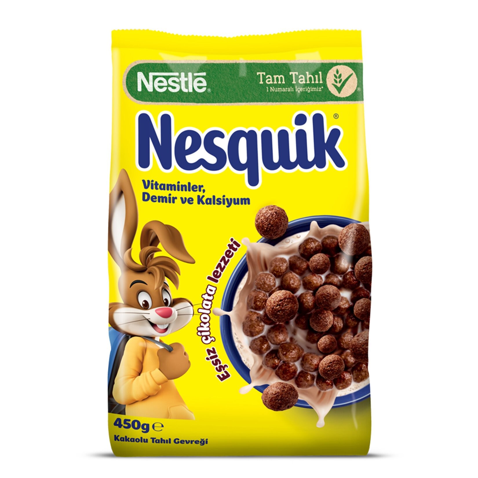 Nestlé Nesquik Kakaolu Buğday ve Mısır Gevreği 450g  