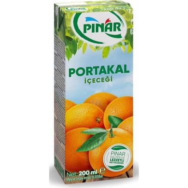 Pınar Portakallı Meyve Suyu 200 Ml