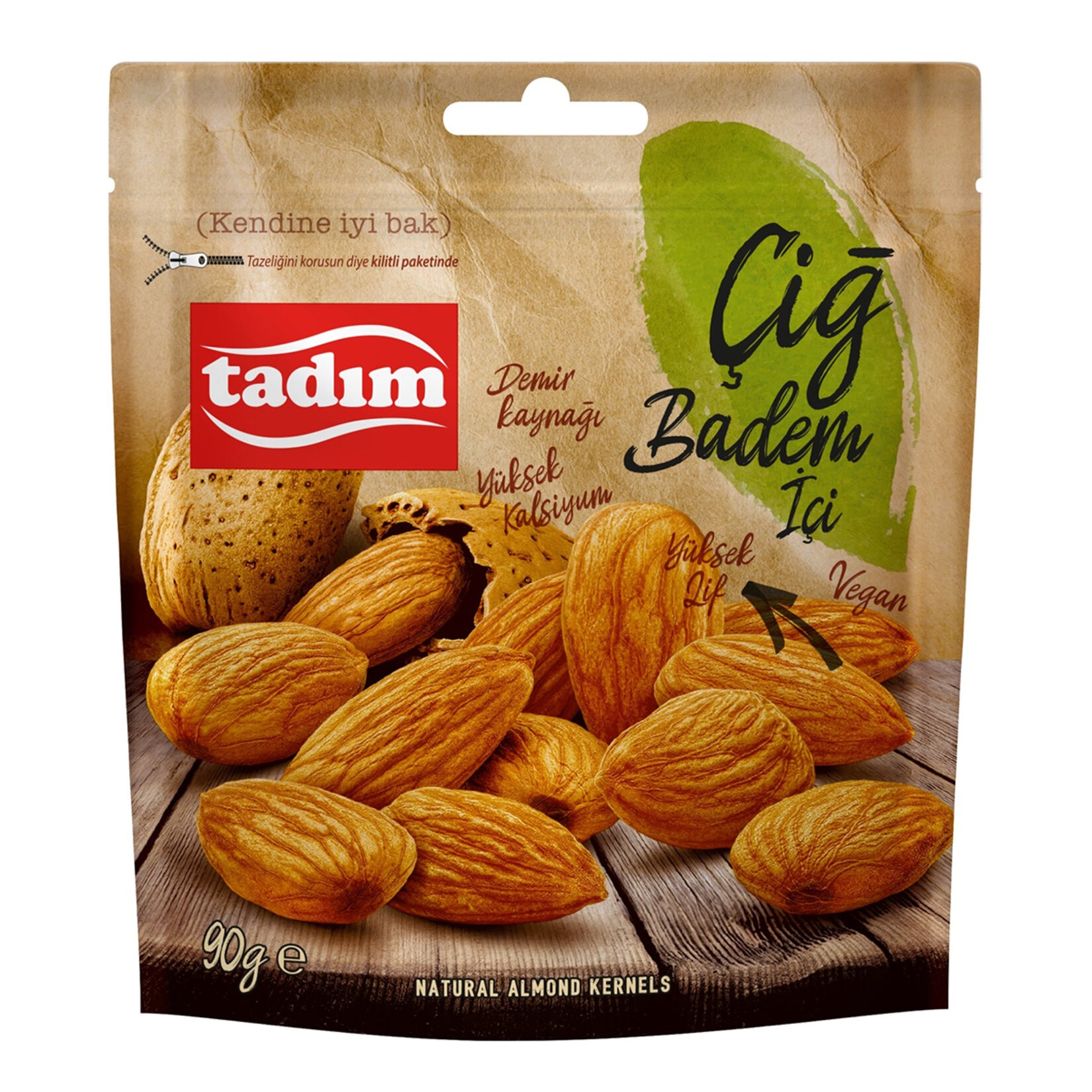 Tadım Çiğ Badem İçi 90 Gr