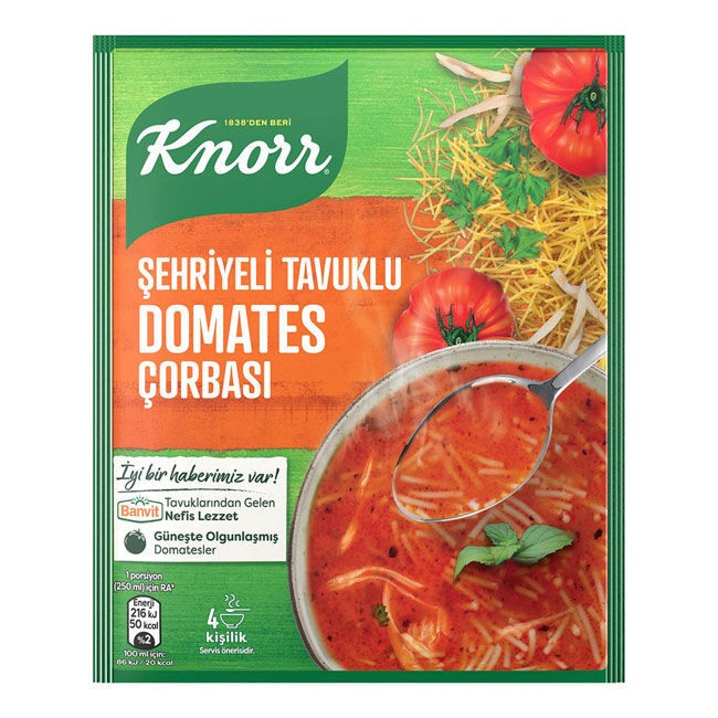 Knorr Şehriyeli Tavuk Domates Çorbası 67 Gr