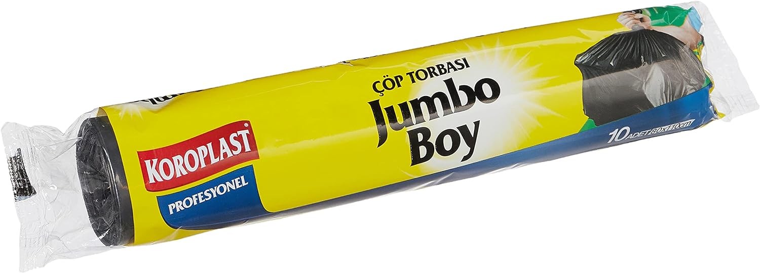 Koroplast Eko Endüstriyel Jumbo Boy Çöp Poşeti 80 x 110 Cm 10 Adet