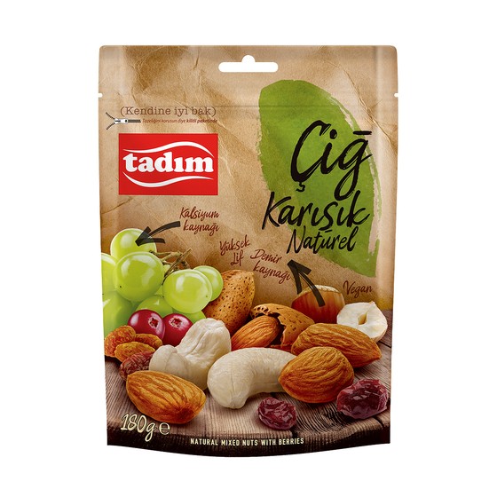 Tadım Çiğ Karışık Naturel 180 Gr