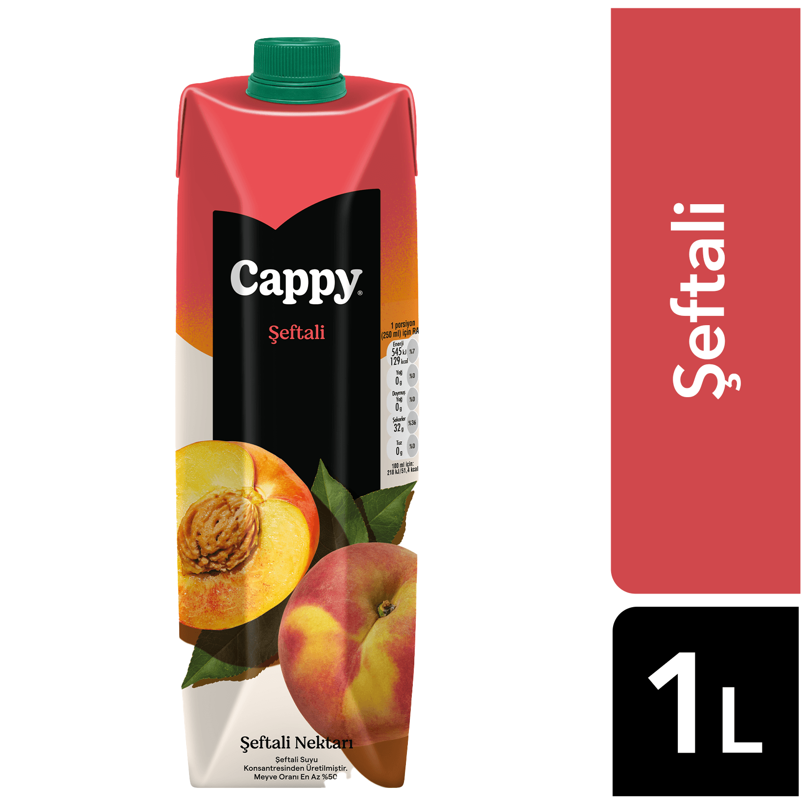 CAPPY ŞEFTALİ 1 L