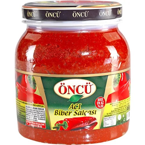 Öncü Acı Biber Salçası 1650 Gr