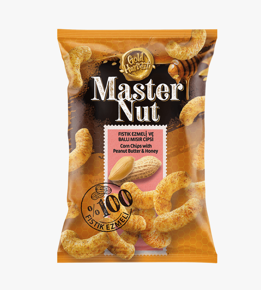 Master Nut Fıstık Ezmeli Ballı Mısır Cipsi 125 Gr