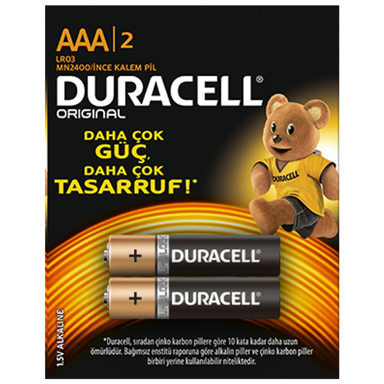 Duracell 2'li AAA İnce Kalem Pil