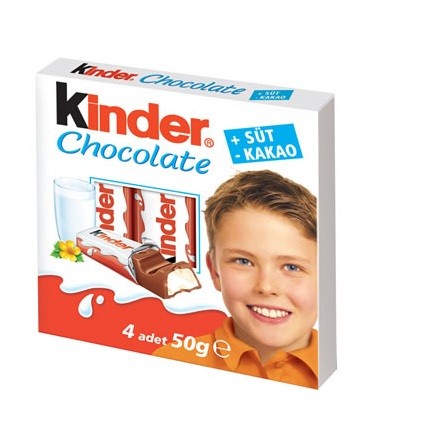 Kinder Chocolate 4'lü 50 Gr