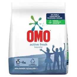 Omomatik Active Fresh Beyazlar 4 Kg