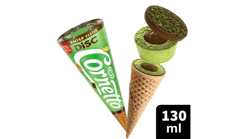 Cornetto Disc Antep Fıstıklı Çikolatalı 130 Ml