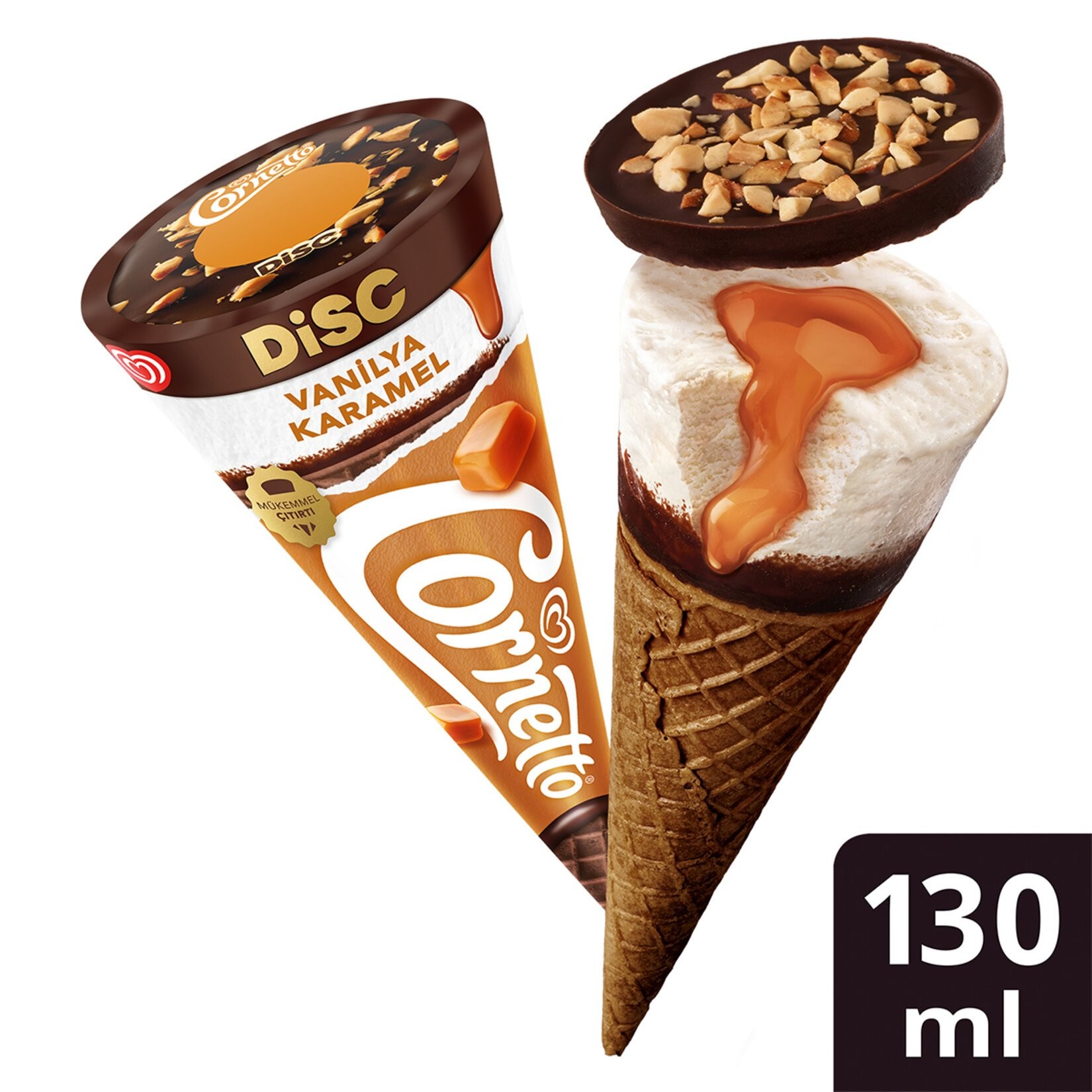 Cornetto Disc Vanilya Karamel 130 Ml