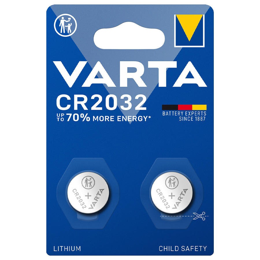 Varta CR2032 3V 2'li Lityum Düğme Pil