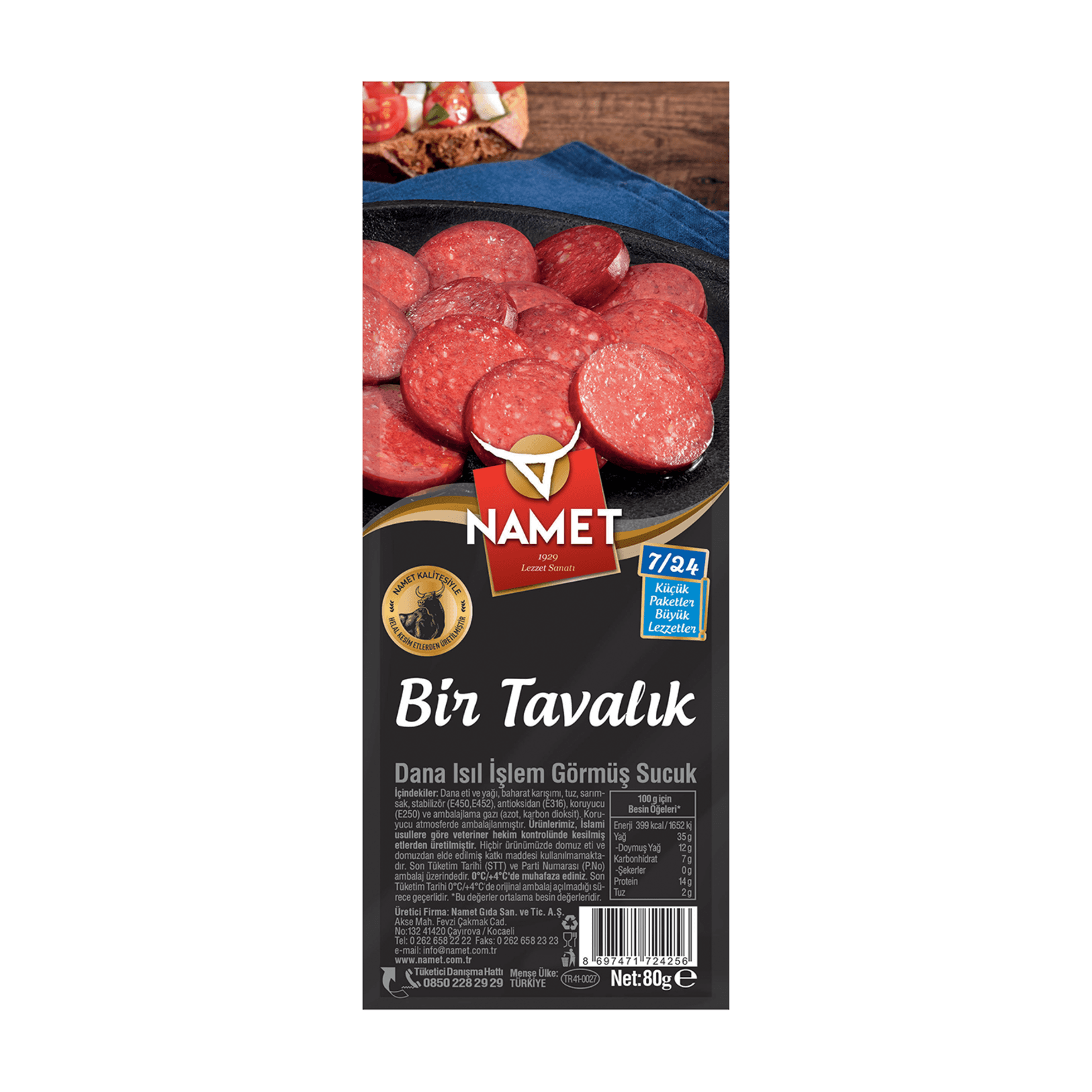 Namet Bir Tavalık Sucuk 80 Gr