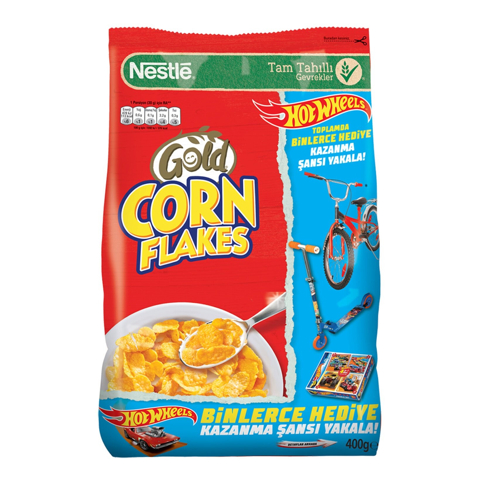 Nestle Gold Corn Flakes Tam Tahıl Mıs.gevreği 400G